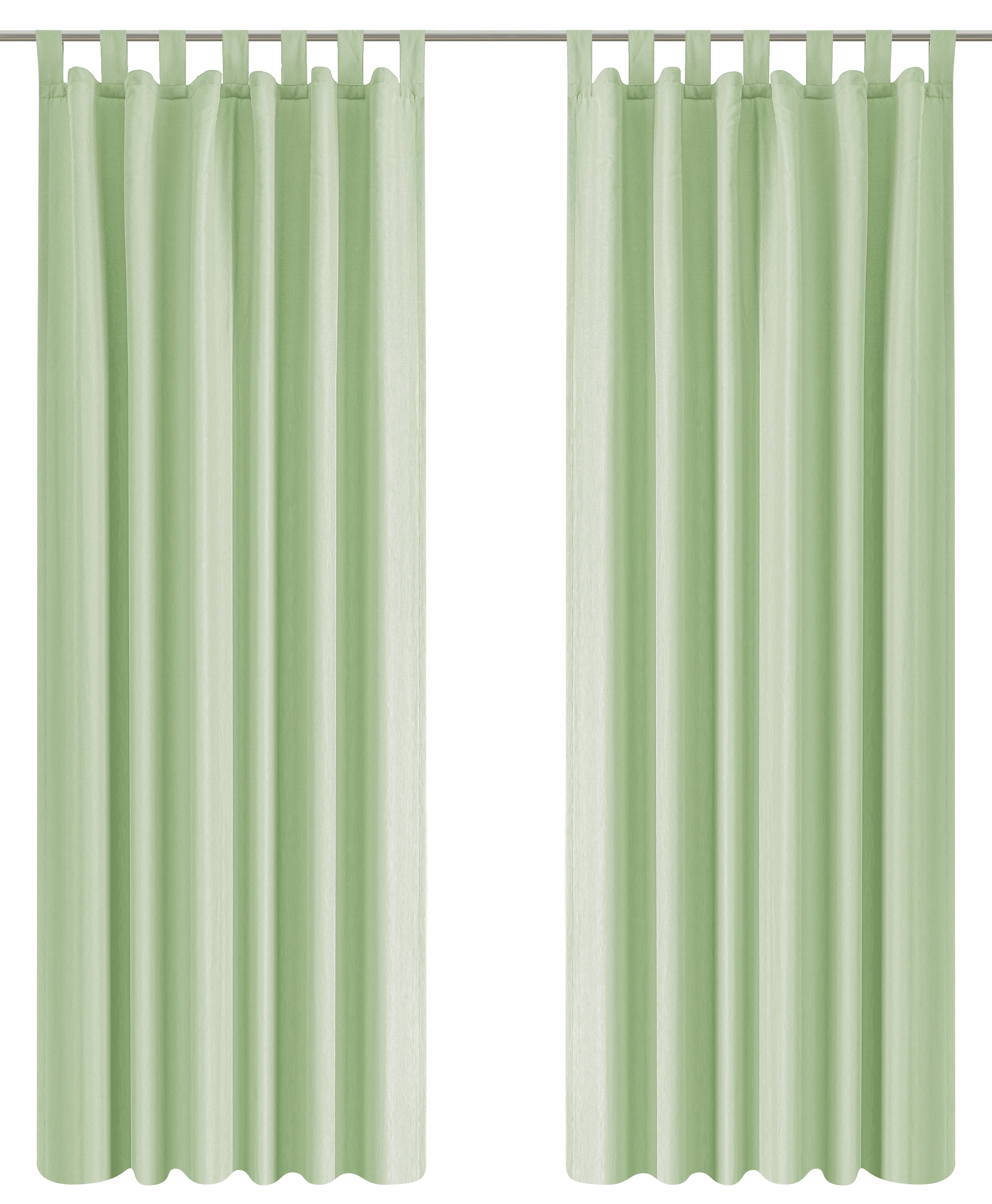 GOODproduct Vorhang »Raja mit Schlaufen, 2er Pack, blickdicht, Topseller« Schlaufen 2 Stk. tlg. 2er-Set, Bestseller, einfarbig, modern, pflegeleichte Mikrofaser