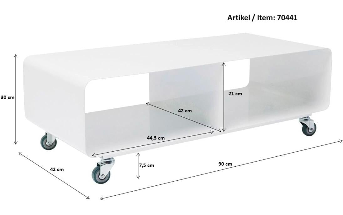 Kare Design Table basse »Lowboard Lounge M 90 x 30 cm«
