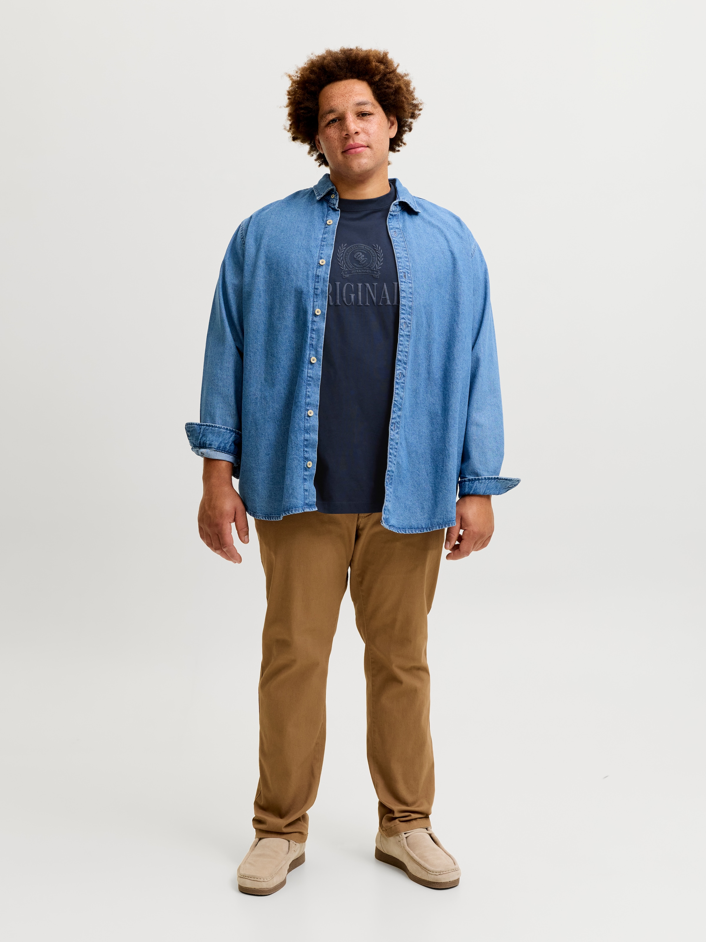 Jack & Jones PlusSize T-shirt »JORFREDERIKSBERG MONOGRAM TEE SS CN PLS« Coton,,
