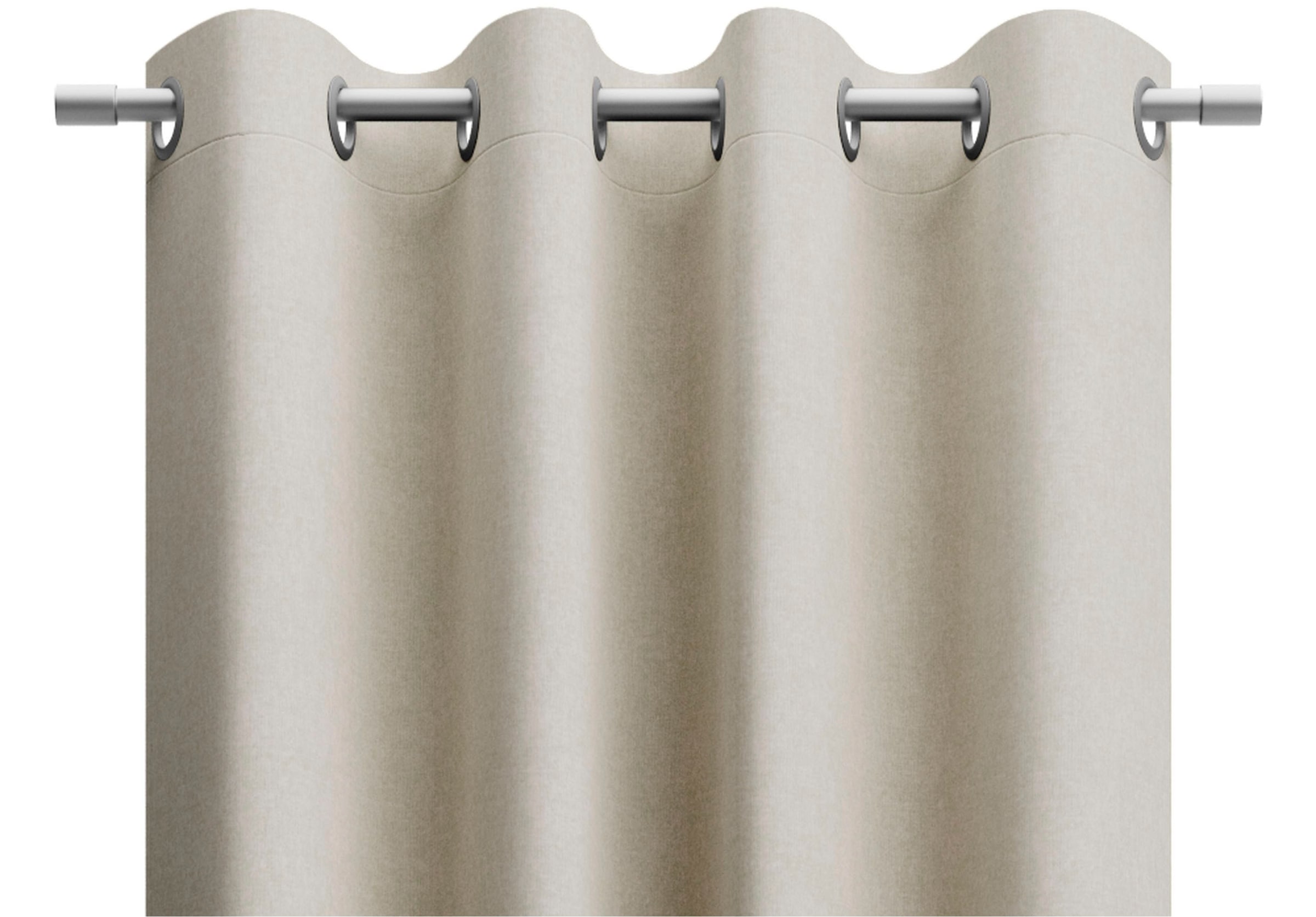 Neutex for you! Vorhang »BELMONDO« Ösen 1 Stk. tlg. Uni mit samtiger Oberfläche, nach Mass