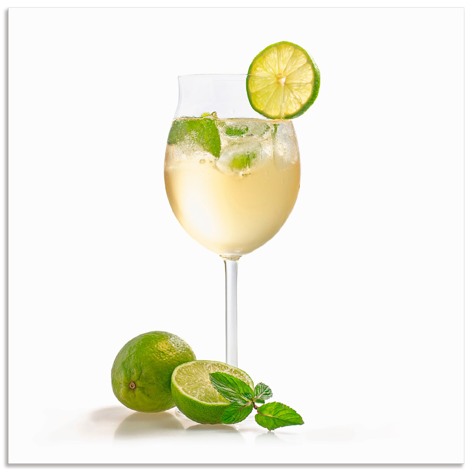 Image of Artland Wandbild »Weinglas - Hugo«, Getränke, (1 St.), in vielen Grössen & Produktarten - Alubild / Outdoorbild für den Aussenbereich, Leinwandbild, Poster, Wandaufkleber / Wandtattoo auch für Badezimmer geeignet bei Ackermann Versand Schweiz