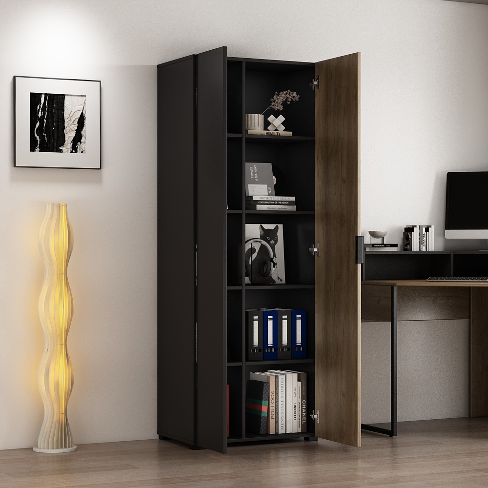 GOODproduct Aktenschrank »ASPEA-AS1T5F« Set,  Mehrzweckschrank, modernes Design mit Akustikpaneel-Optik