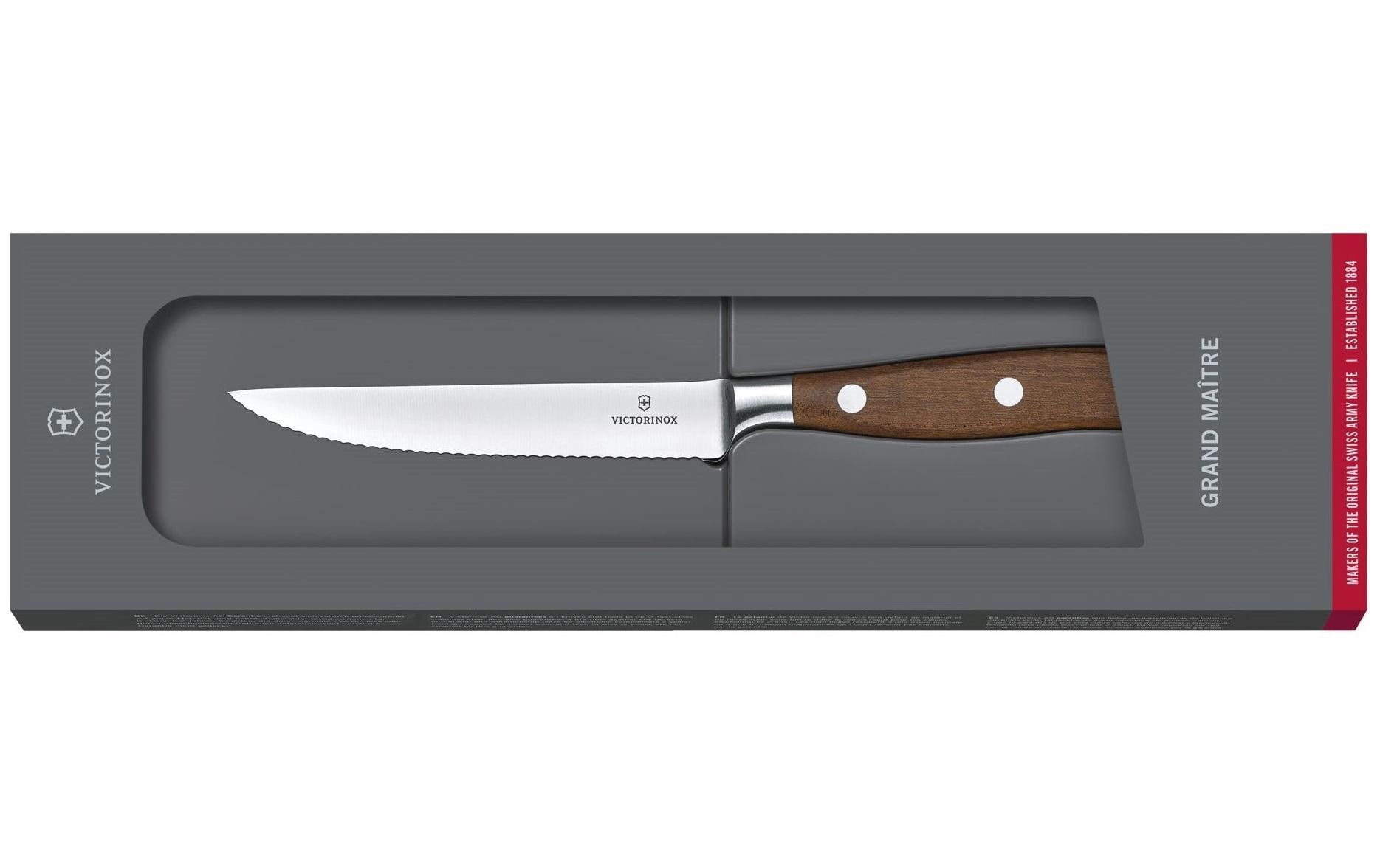 Victorinox Steakkochmesser »Grand Maître Wood«, (1 tlg.)