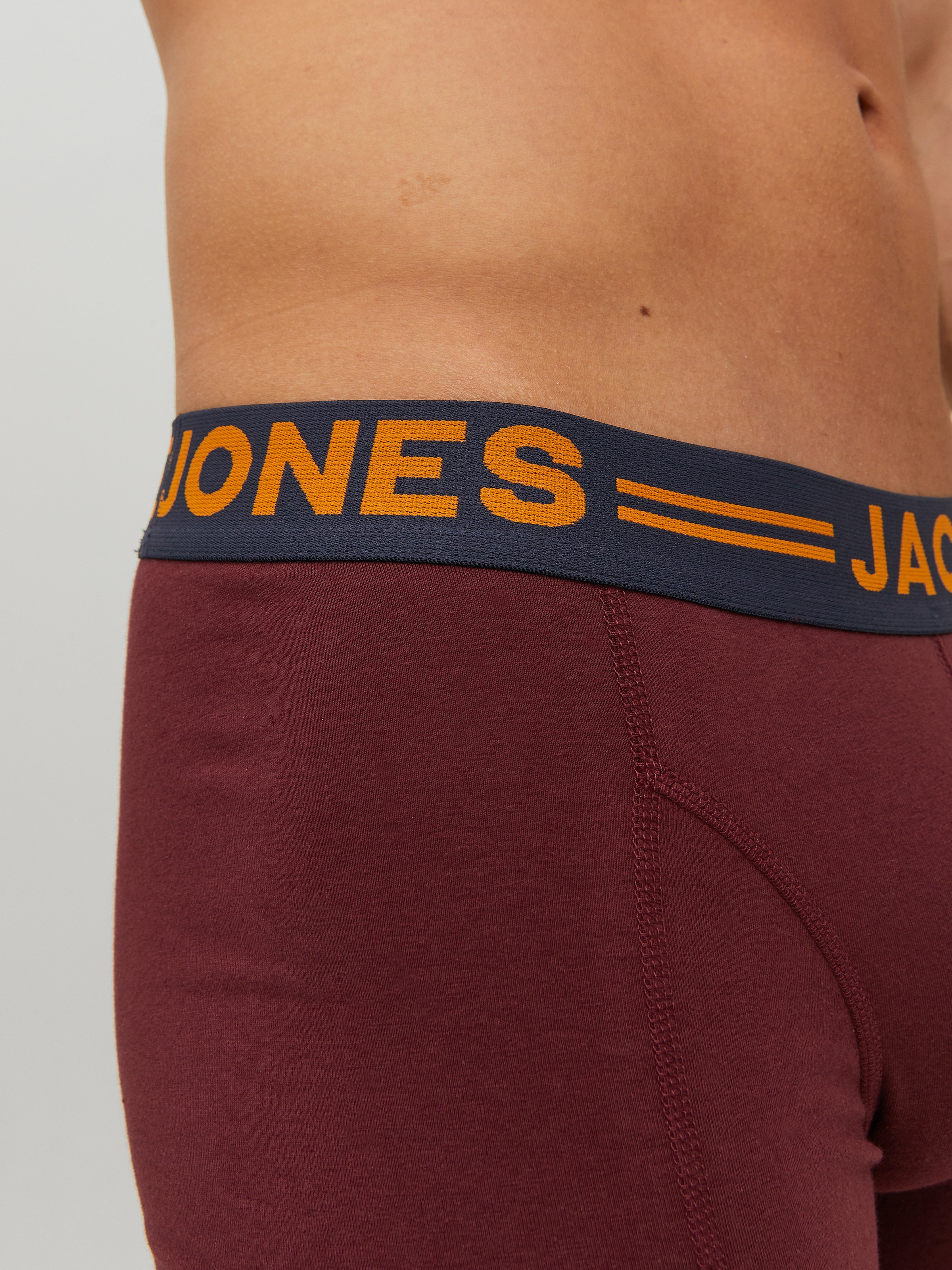 Jack & Jones Tronc »JACLICHFIELD TRUNKS 3 PACK NOOS« Paquet, 3 cuis mélange de coton, ceinture élastique