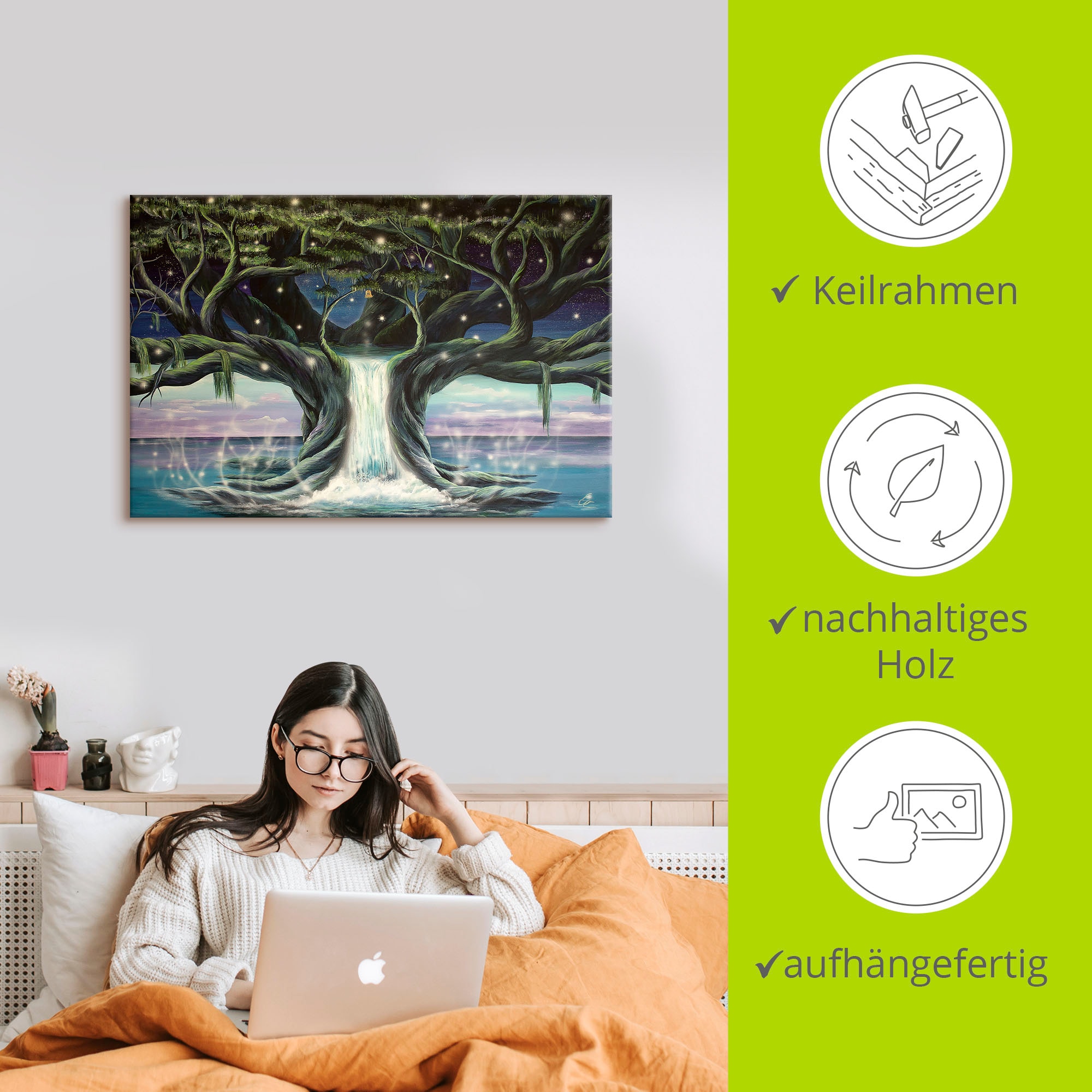 Artland Wandbild »Der Baum der Seelen«, Landschaften, (1 St.), als Leinwandbild, Poster in verschied. Grössen
