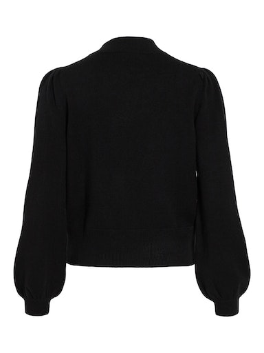 Vila Pull à col rond »VIRIL TURTLE-NK BALLOON L/S TOP - NOOS« mélange de matériaux, coupe régulière
