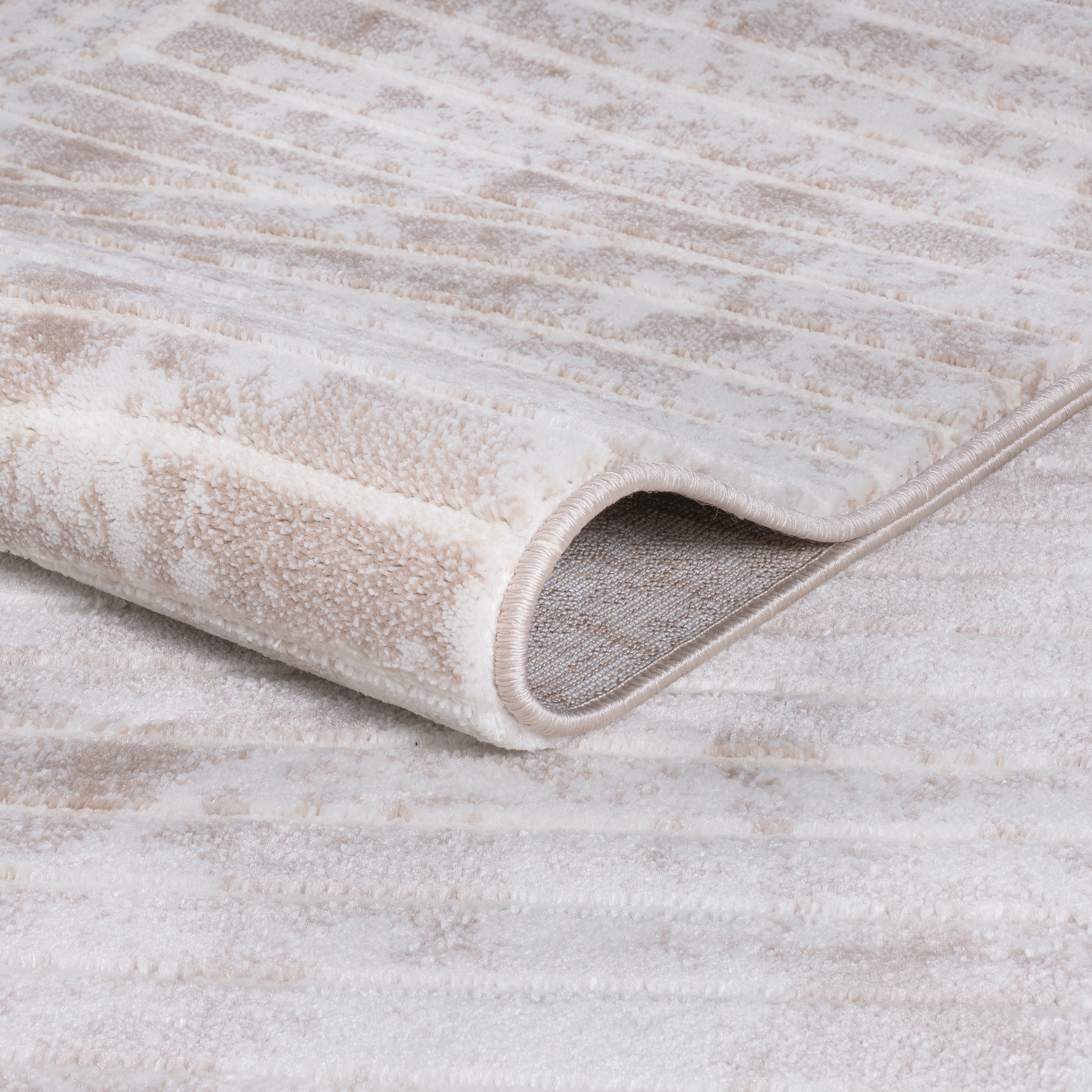 GOODproduct Teppich »Luvu, mit Hoch-Tief-Struktur« rechteckig 12 mm Höhe Modernes Design, Boho-Charme, dezenter Glanz, Wohnzimmer, Schlafzimmer