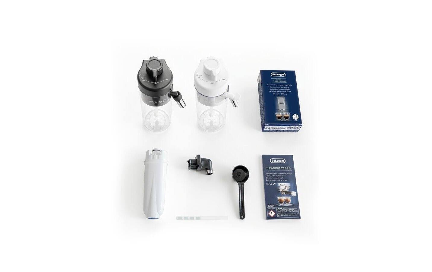 Image of DeLonghi Kaffeevollautomat "MAGNIFICA DUO ECAM330.80.BXB - 20 Rezepte, heisser & kalter Milchschaum" Cold Brew Funktion, 2,4" TFT-Display, 2 Milchkaraffen (Heiss & Kalt)