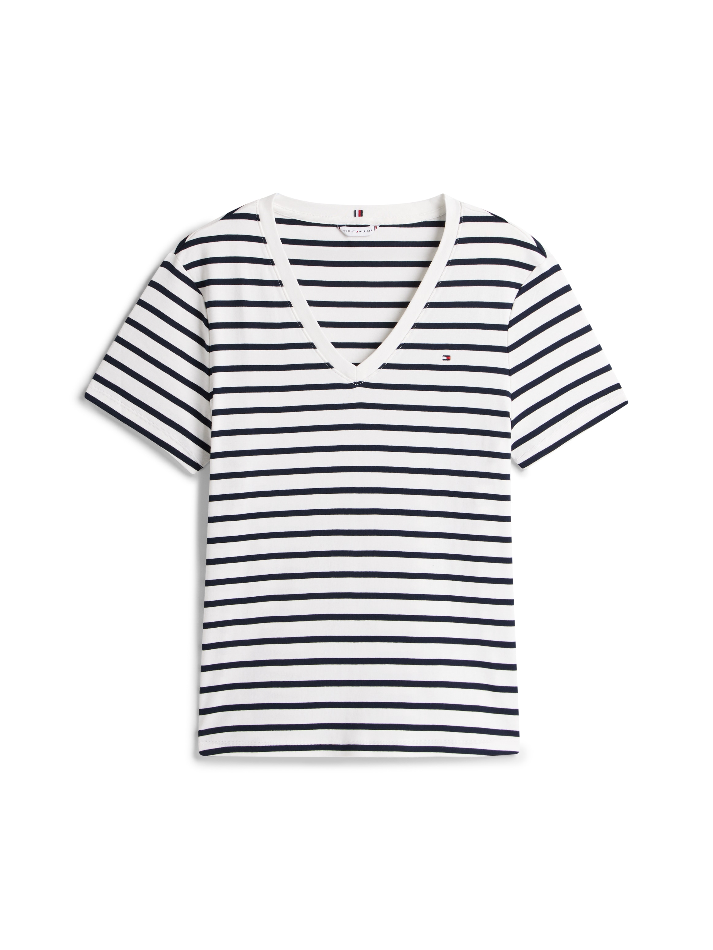 Tommy Hilfiger Curve V-Shirt »CRV SLIM CODY V-NK SS«, in Grossen Grössen