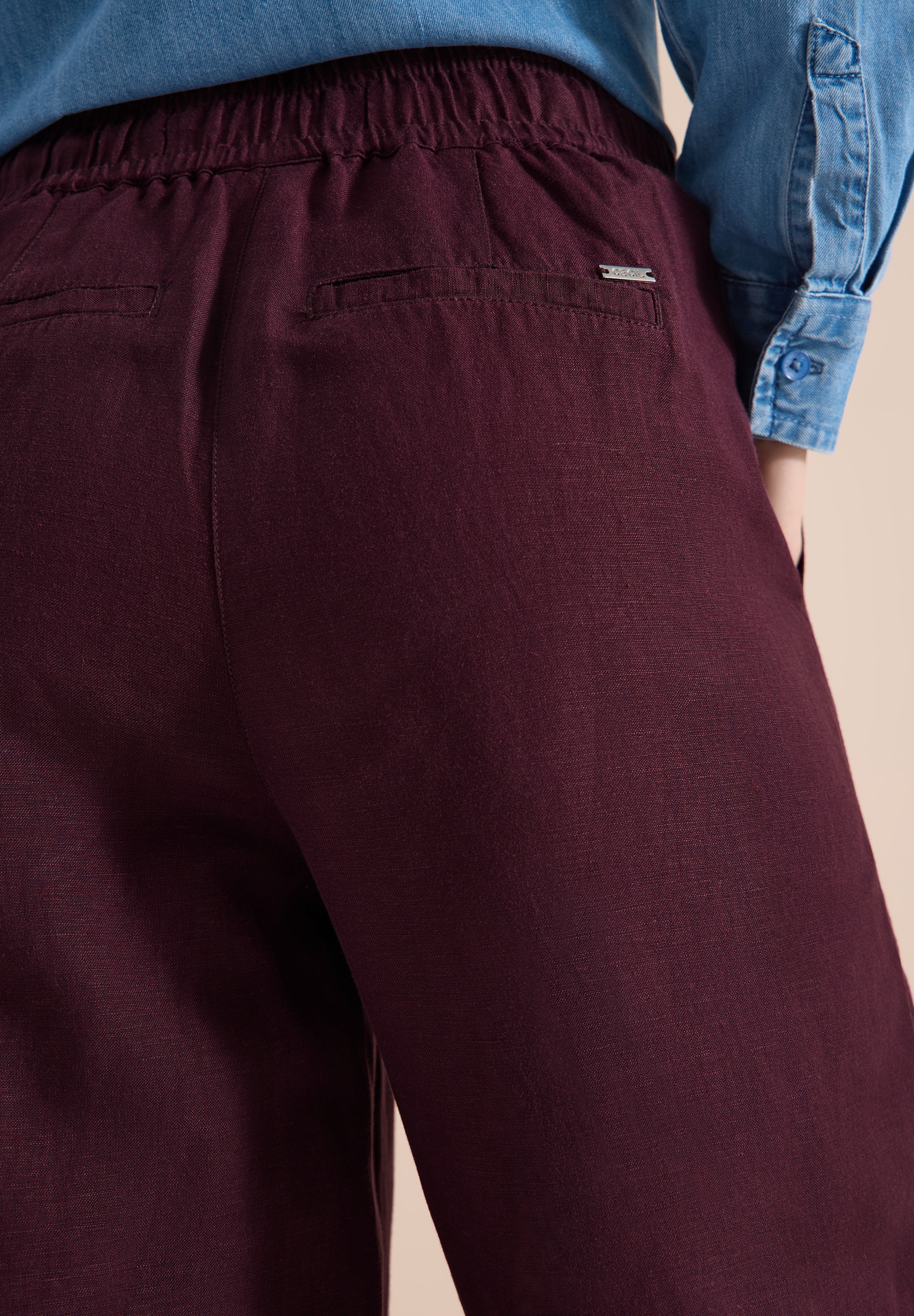 Cecil Stoffhose »Style Neele«  mit Gummizug und aus Leinen-Viskose-Mix