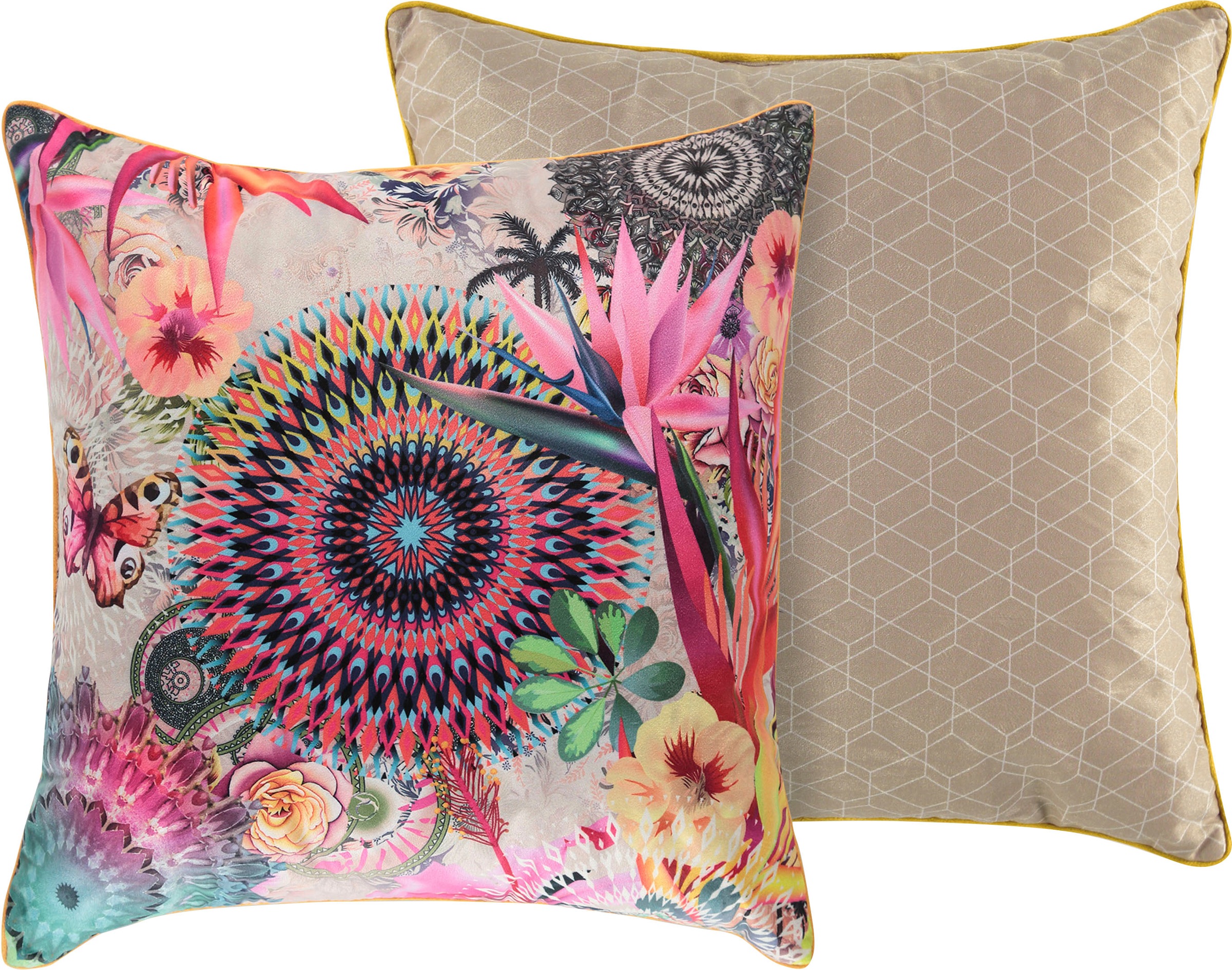 Image of hip Dekokissen »Maelli«, (1 St., 1 48x48 cm Dekokissen - Mit biese), mit Biese bei Ackermann Versand Schweiz