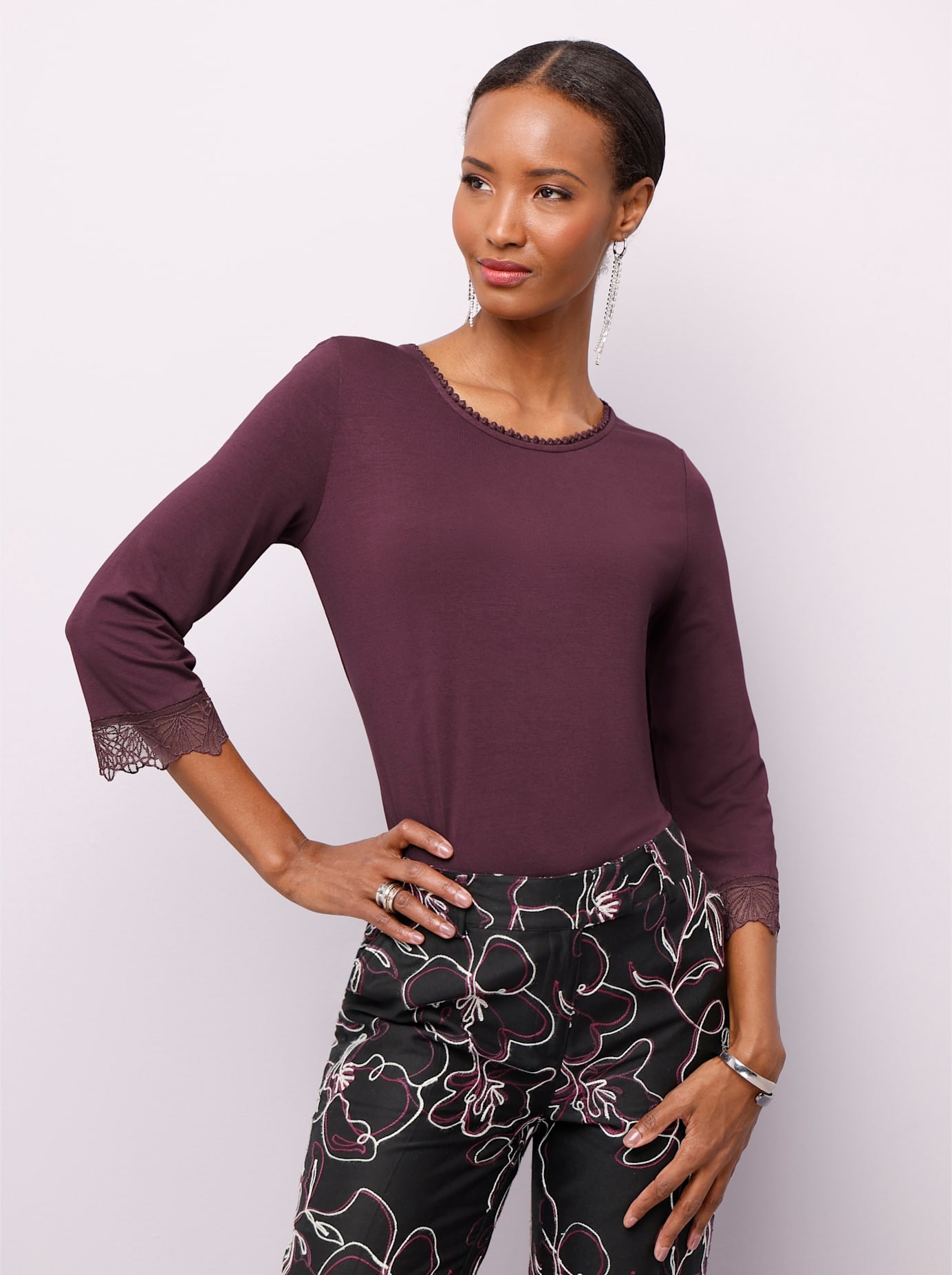 Image of creation L 3/4-Arm-Shirt "Modal-Shirt" 1