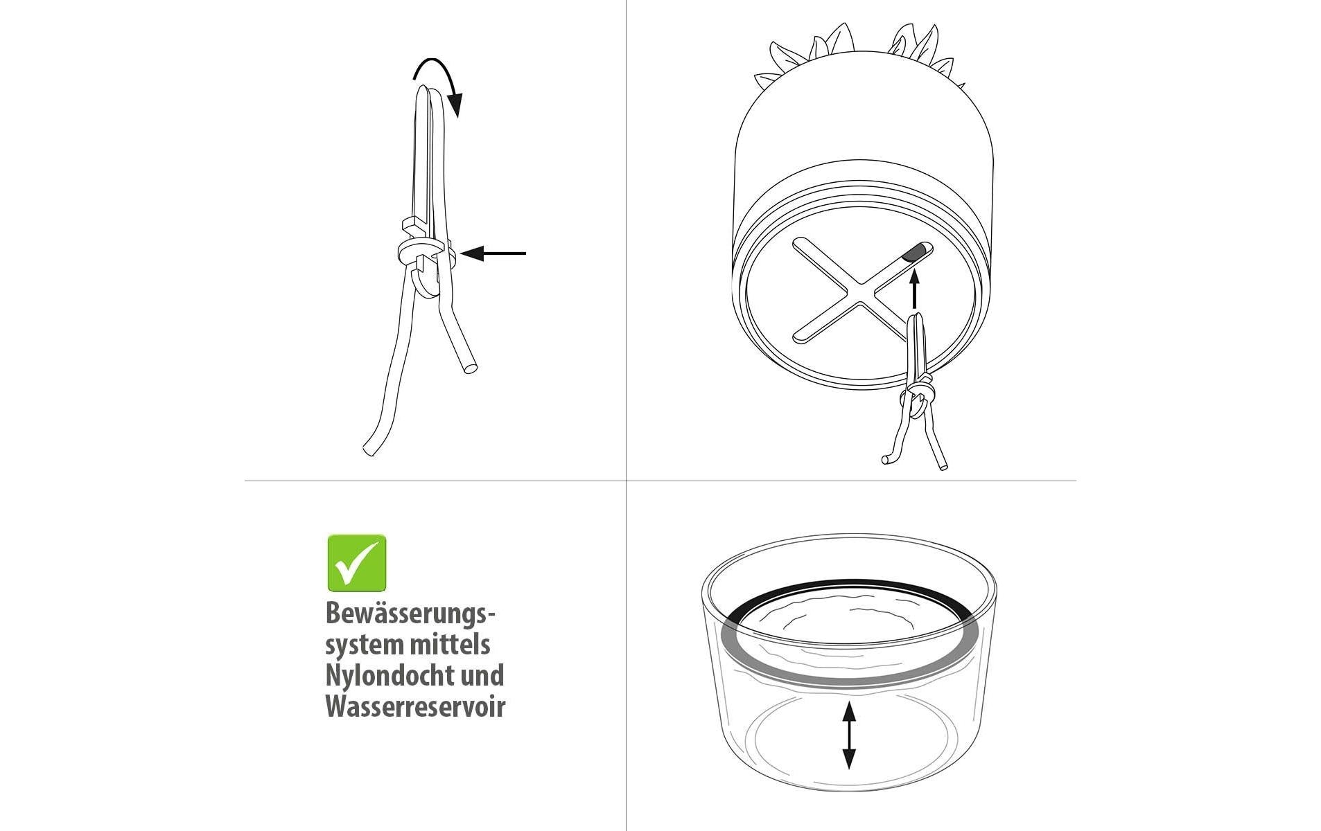 GEFU Kräutertopf »Botanico« mit Bewässerungssystem