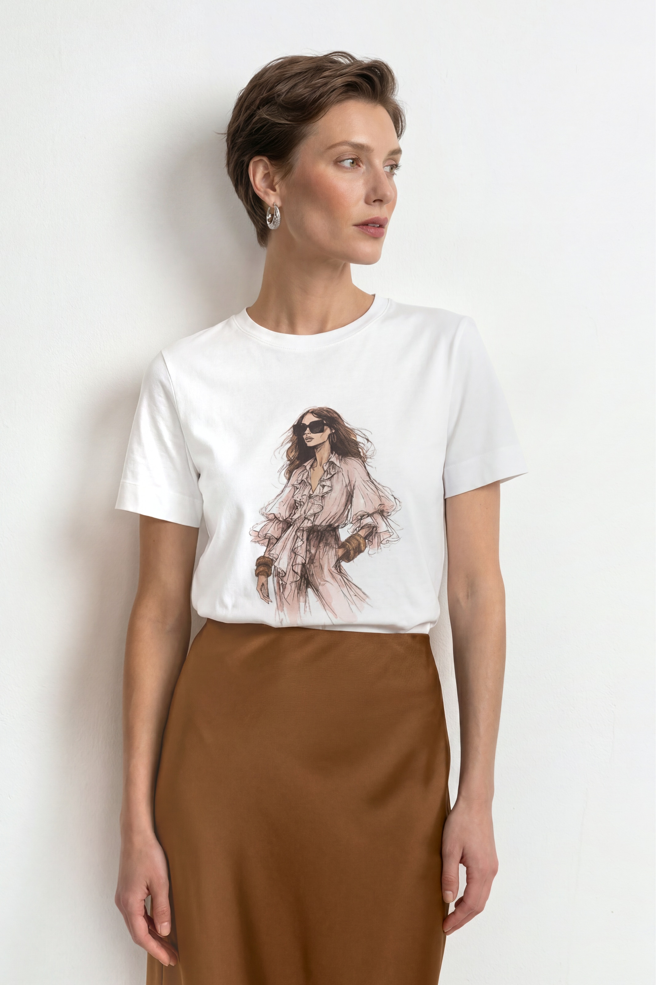 Image of RICHROYAL T-Shirt mit Frauen Print