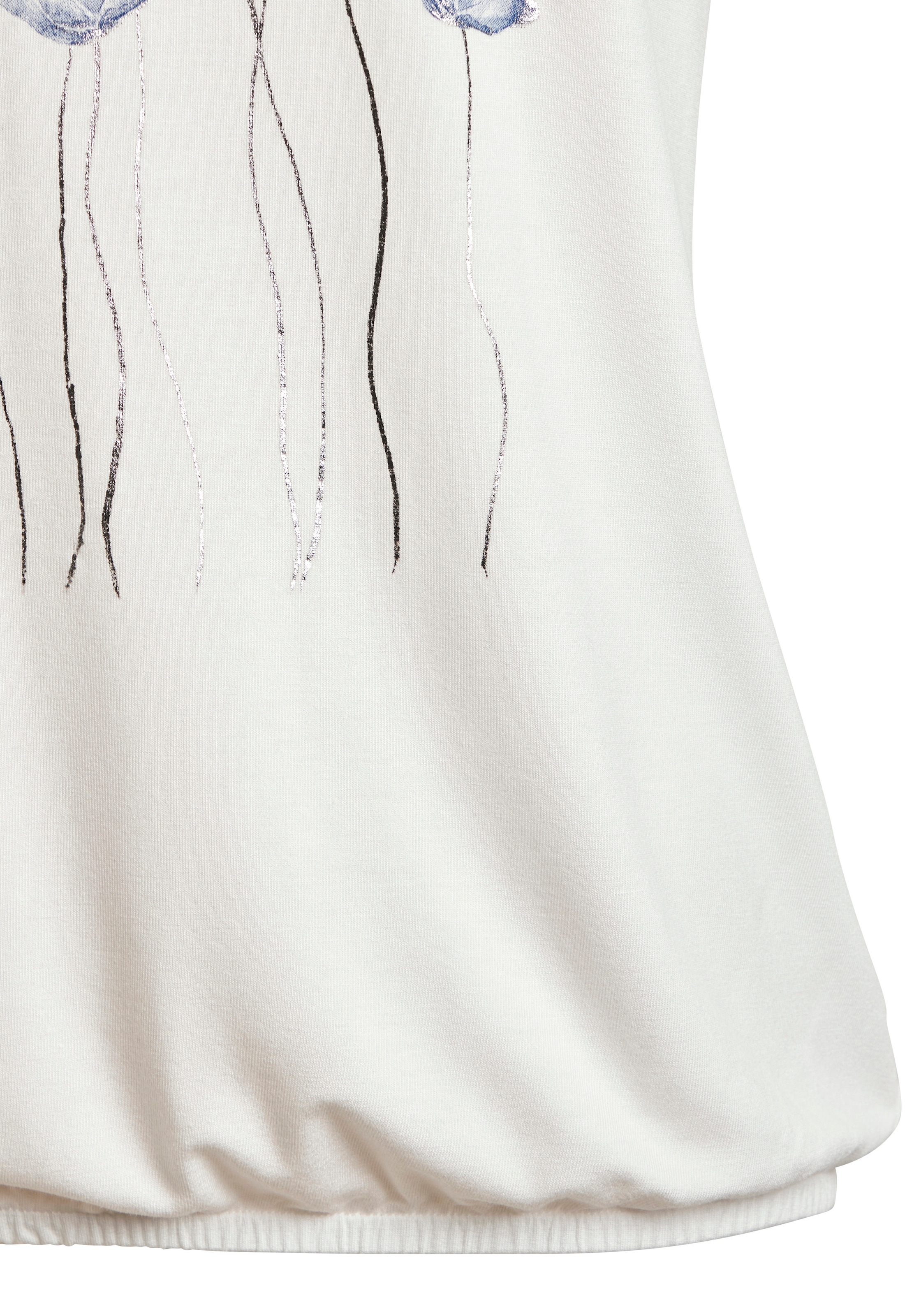 Vivance Kurzarmshirt »mit floralem Print« aus weichem Viskose-Stretch