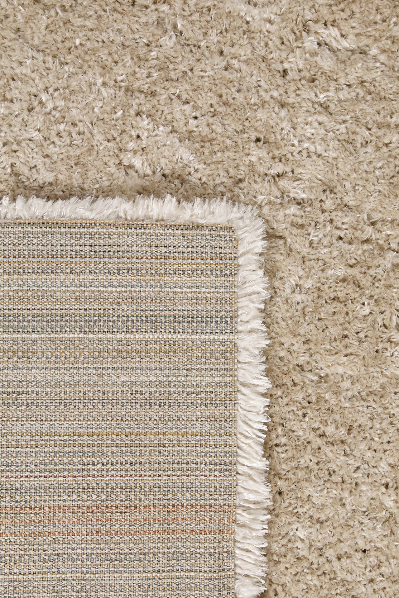 Homie Living Teppich »Parma«, quadratisch, 50 mm Höhe, Hochflor, gewebt, kuschelig, uni, Wohnzimmer, Schlafzimmer, Esszimmer
