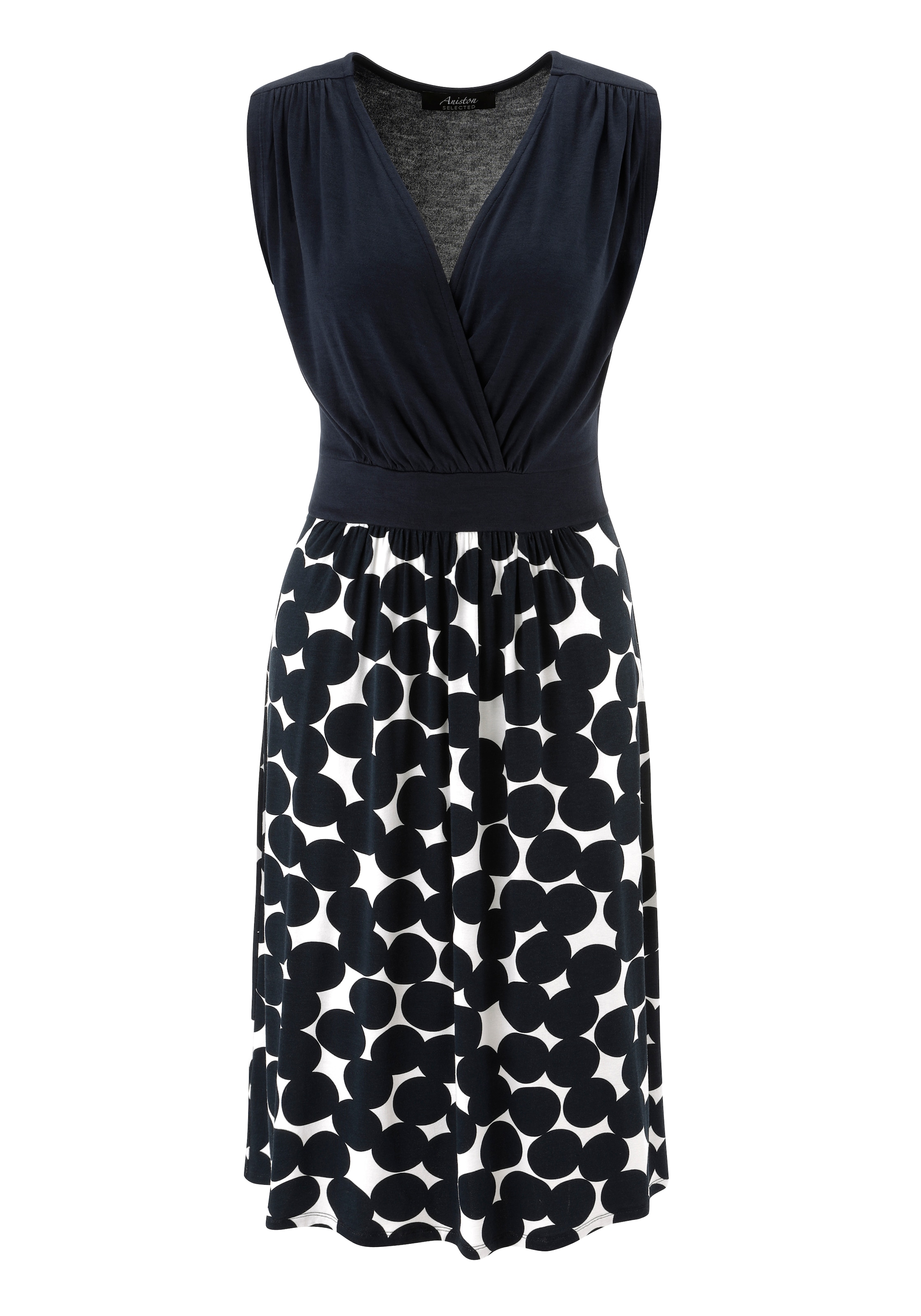 Aniston SELECTED Jerseykleid mit eleganter Wickeloptik und V-Ausschnitt - NEUE KOLLEKTION