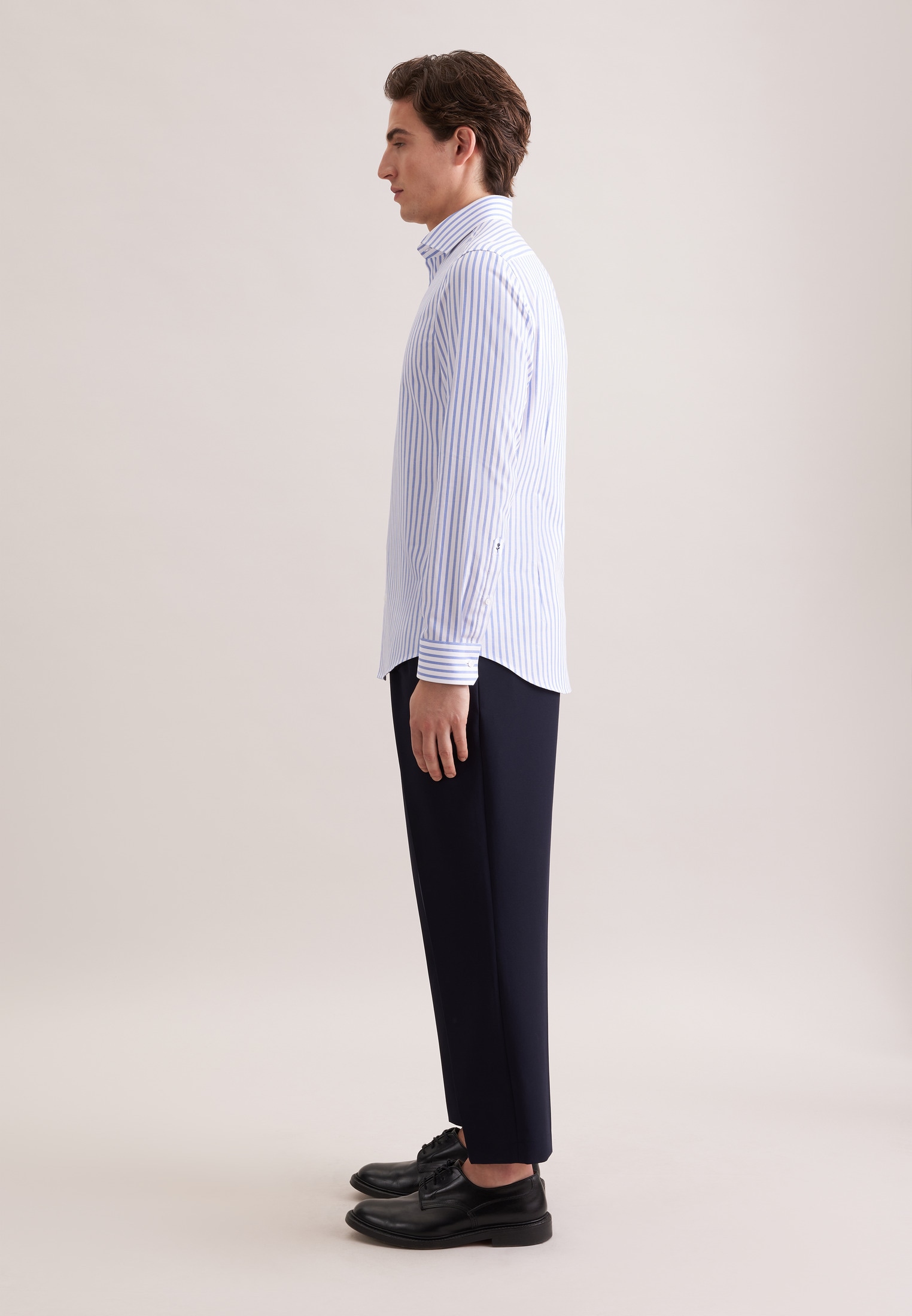 seidensticker Chemise d'affaires »Schwarze Rose« Shaped 1/1 Kentkragen Gestreift