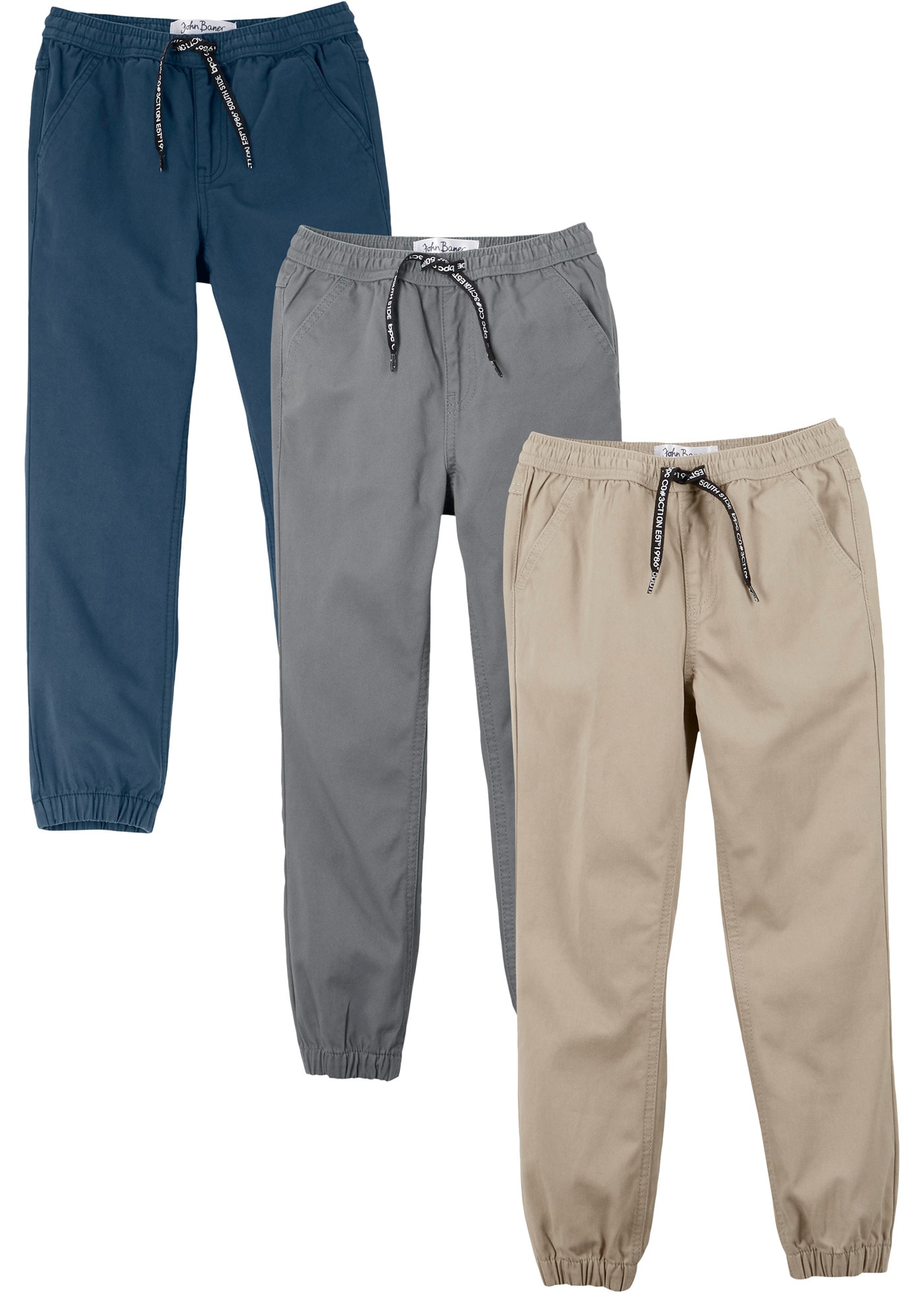Image of bonprix Schlupfhose aus Baumwolle, mit elastischem Bündchen, Regular Fit