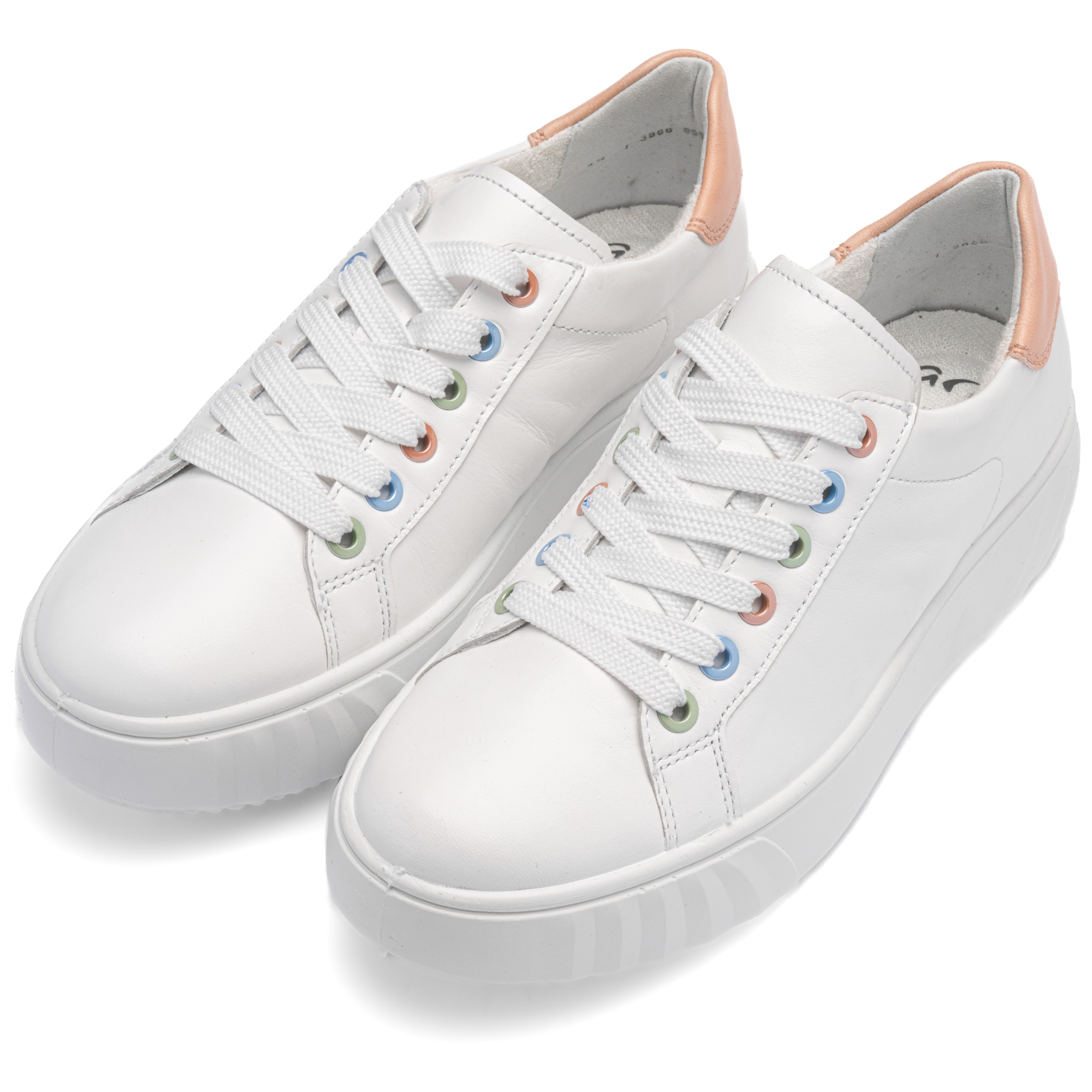 Image of Ara Plateausneaker "MONACO" Freizeitschuh, Halbschuh, Schnürer mit Kontrastbesatz, H-Weite