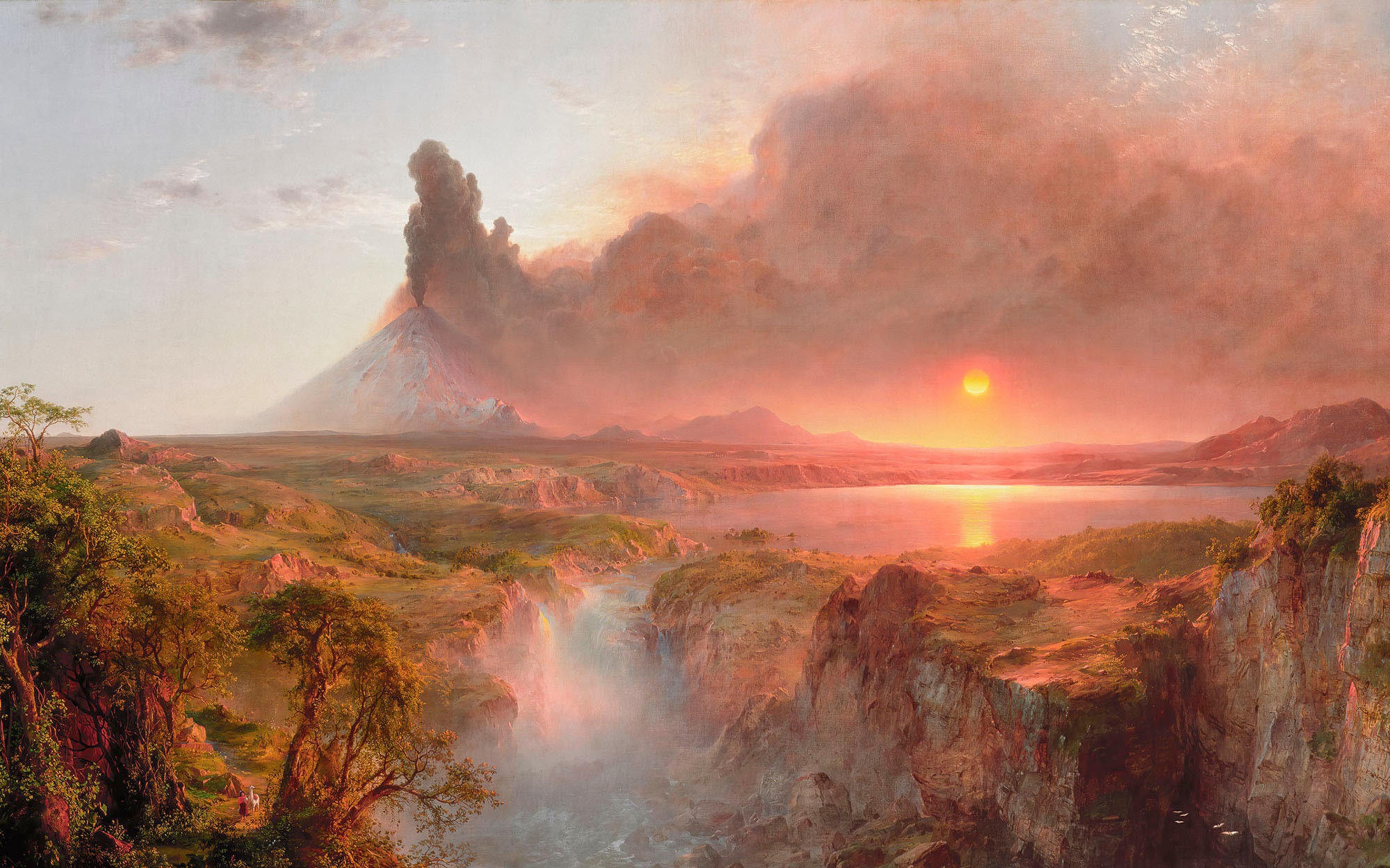 Image of Komar Vliestapete "Digitaldruck Vlies - The Andes - Grösse 400 x 250 cm" bedruckt glatt Wohnzimmer, Schlafzimmer