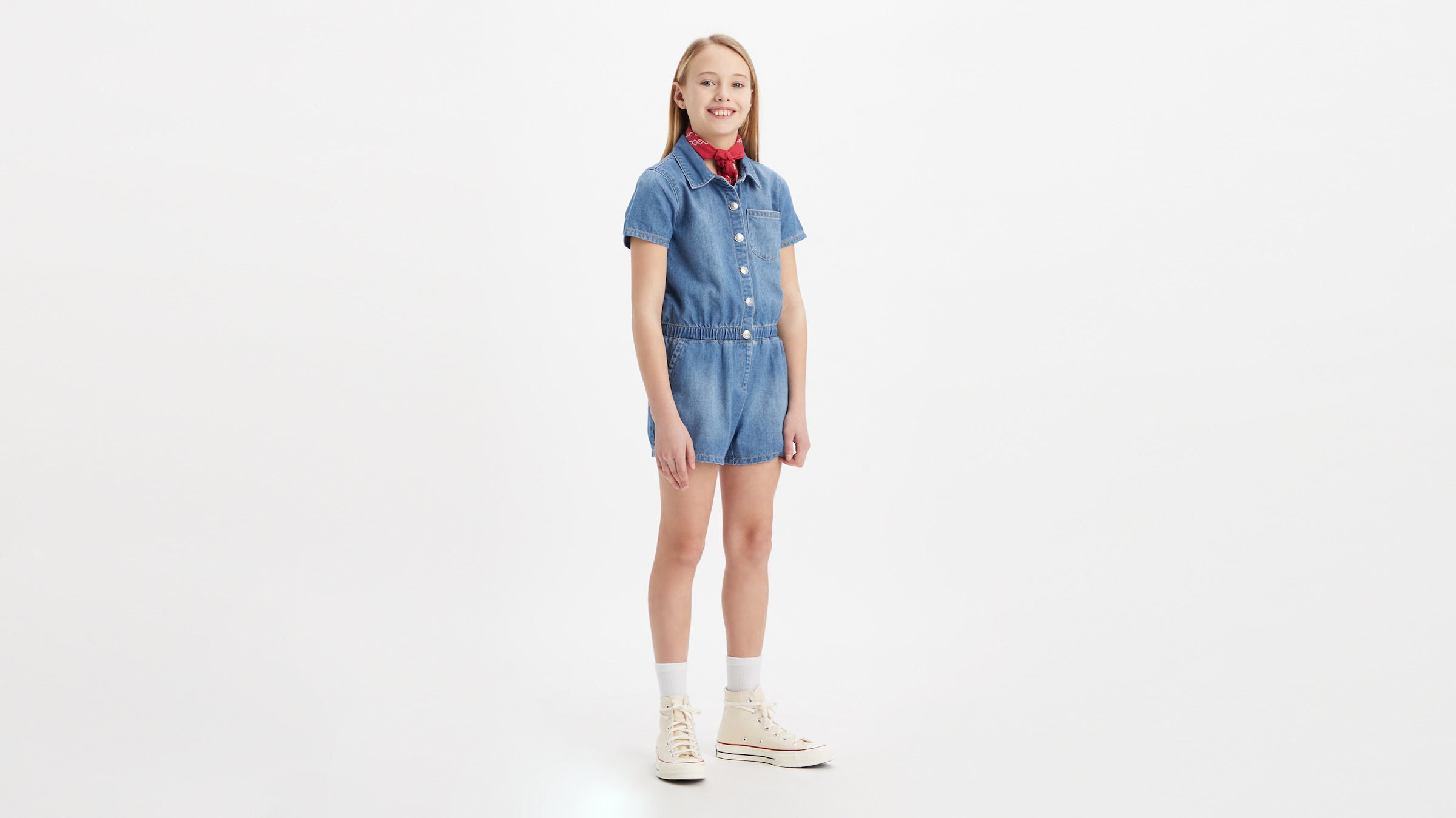 Levi's® Kids Jumpsuit, mit Knopfleiste