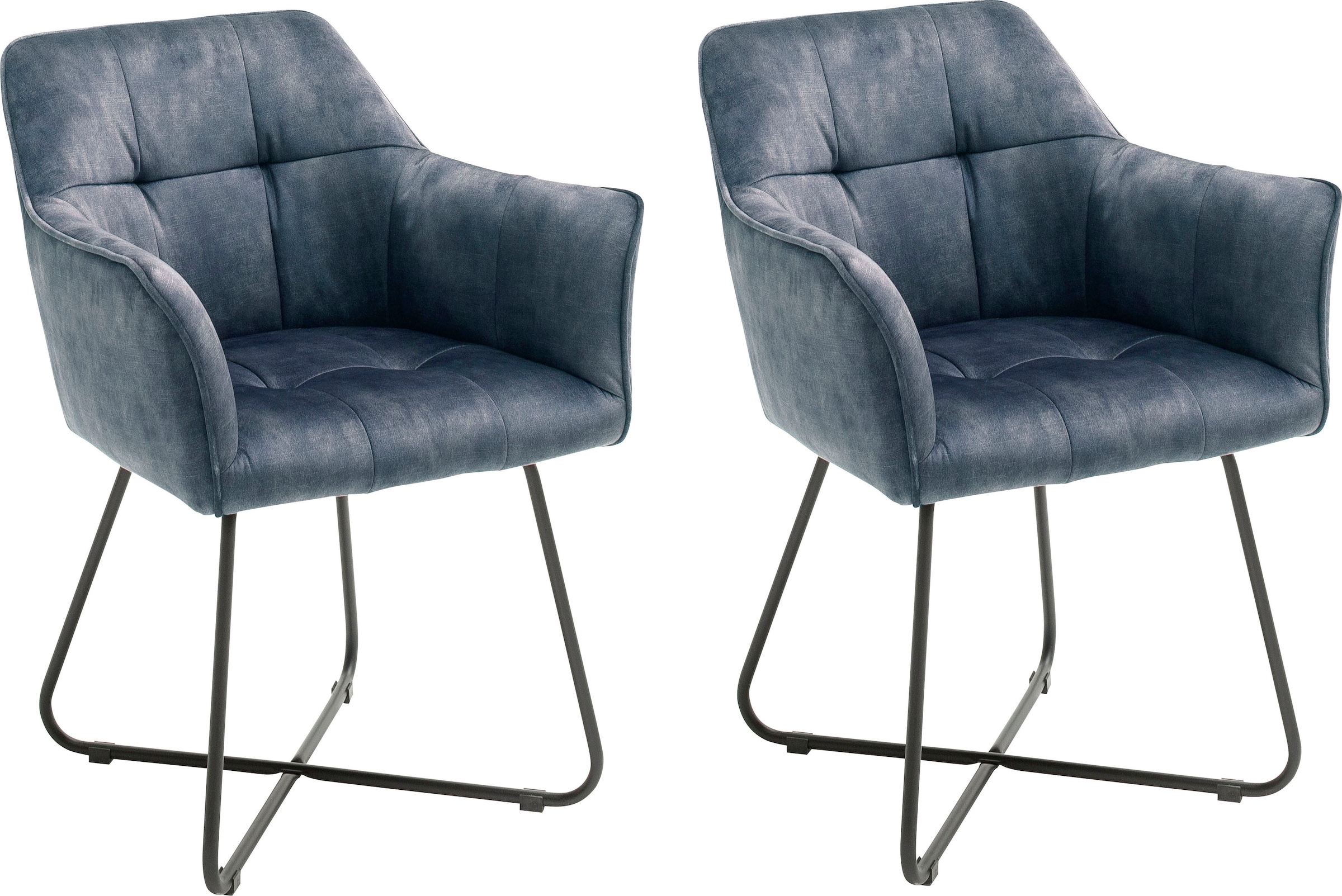 Vintage Esszimmerstuhl bis MCA furniture kaufen mit St., »Panama«, belastbar Keder, Veloursoptik Kg (Set), 2 jetzt Stuhl Vintage, 120