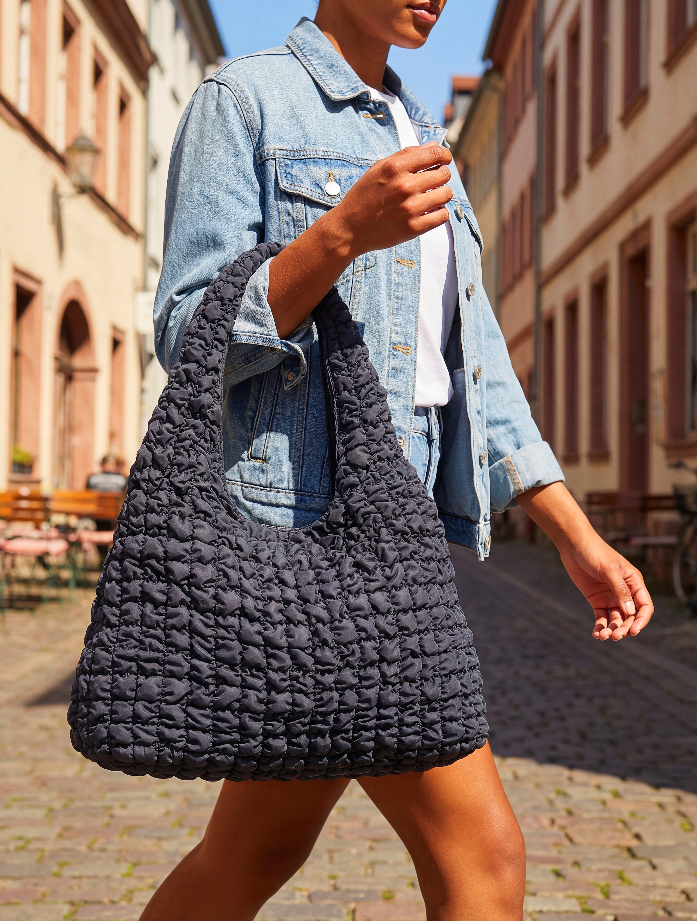 LSCN by LASCANA Shopper »Schultertasche, Handtasche, Einkaufstasche, Damentasche, Badetasche« in super modischem Design, aus ultraleichtem Material VEGAN