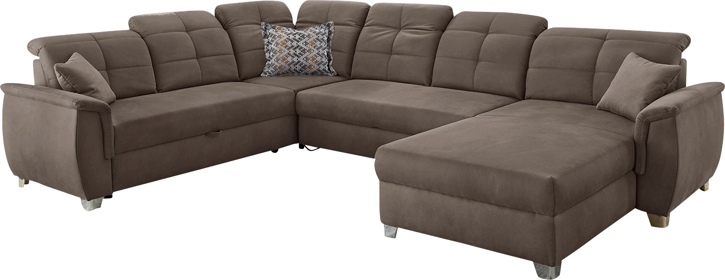 Image of Jockenhöfer Gruppe Wohnlandschaft »Livorno«, mit 7 individuell verstellbaren Kopfteilen, Bett- und Relaxfunktion, Nosagfederung, Ottomane beidseitig montierbar bei Ackermann Versand Schweiz