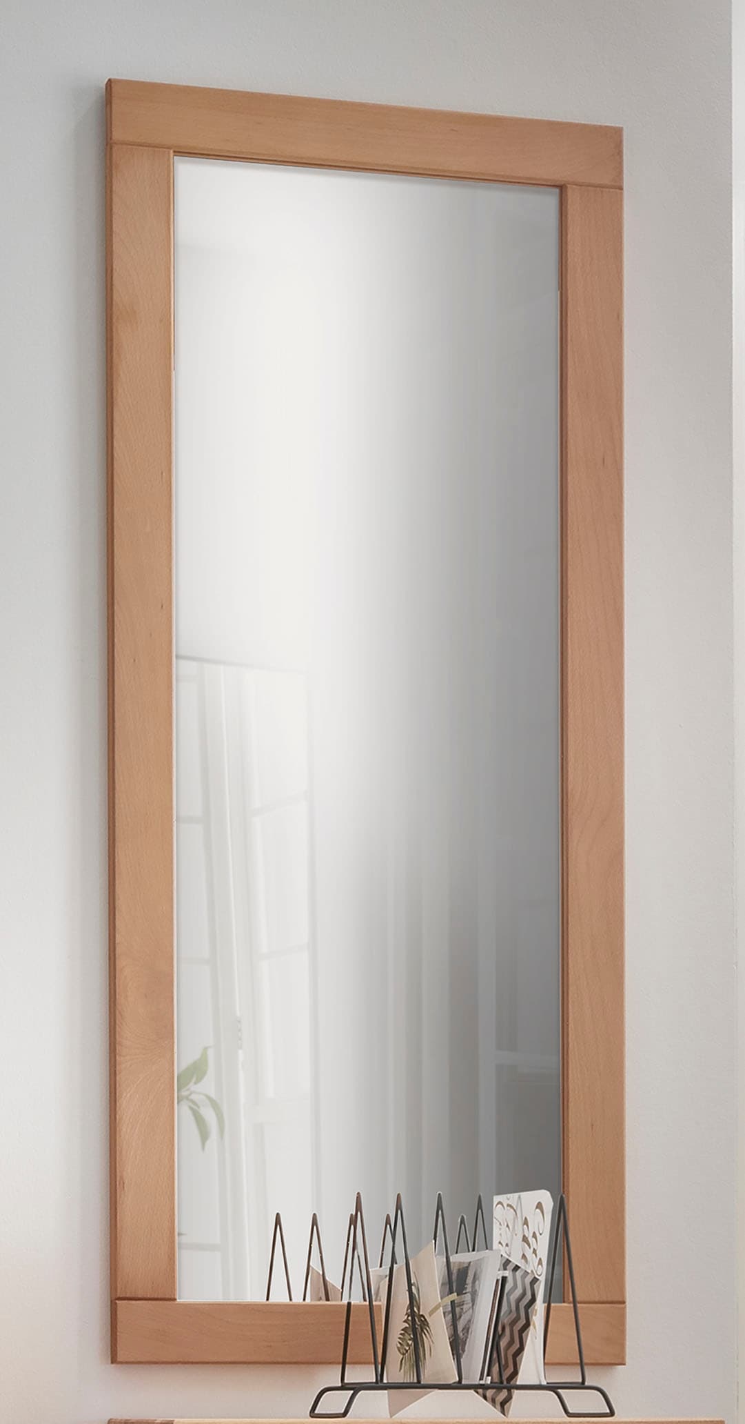 Image of Home affaire Wandspiegel "Dura - Spiegel aus Massivholz, natürlich & zeitlos" Dekorativer Spiegel mit hochwertigem FSC-Holzrahmen, Breite: 50 cm