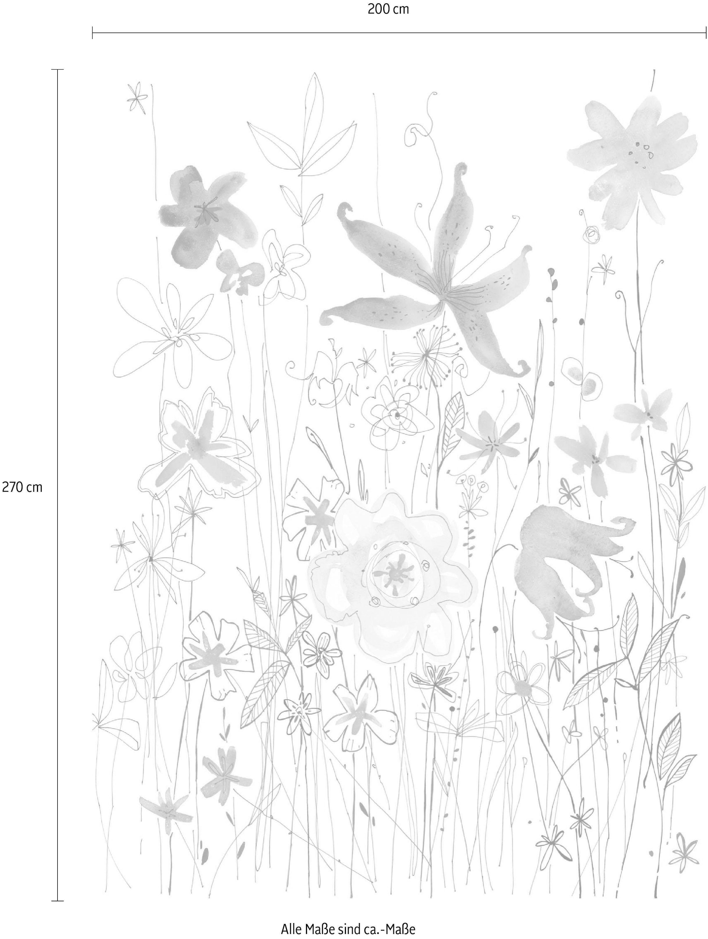 Komar Papier peint intissé »Digitaldruck Vlies -  Joli - Grösse 200 x 270 cm« imprimé Wohnzimmer, Schlafzimmer