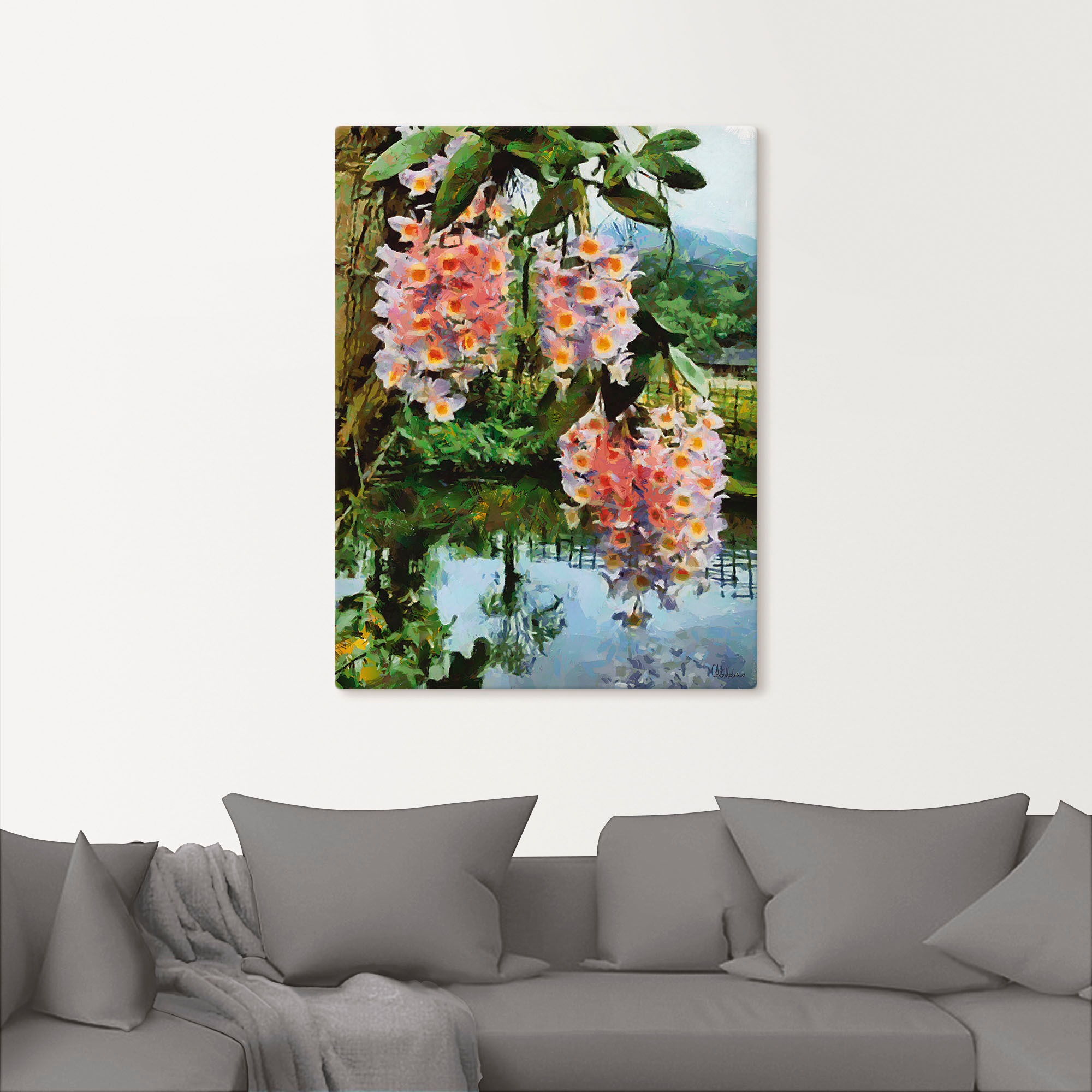 Artland Wandbild »Blühender tropischer Baum (1 Alubild, Leinwandbild, als kaufen Poster Baumbilder, versch. II«, Grössen oder Wandaufkleber in St.)