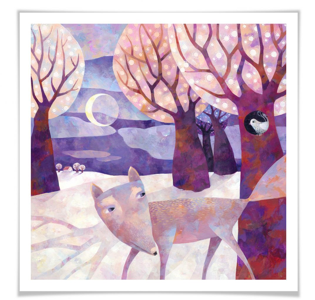 Image of Wall-Art Poster »Märchen Wandbilder Winterwald«, Landschaft, (1 St.), Poster, Wandbild, Bild, Wandposter bei Ackermann Versand Schweiz