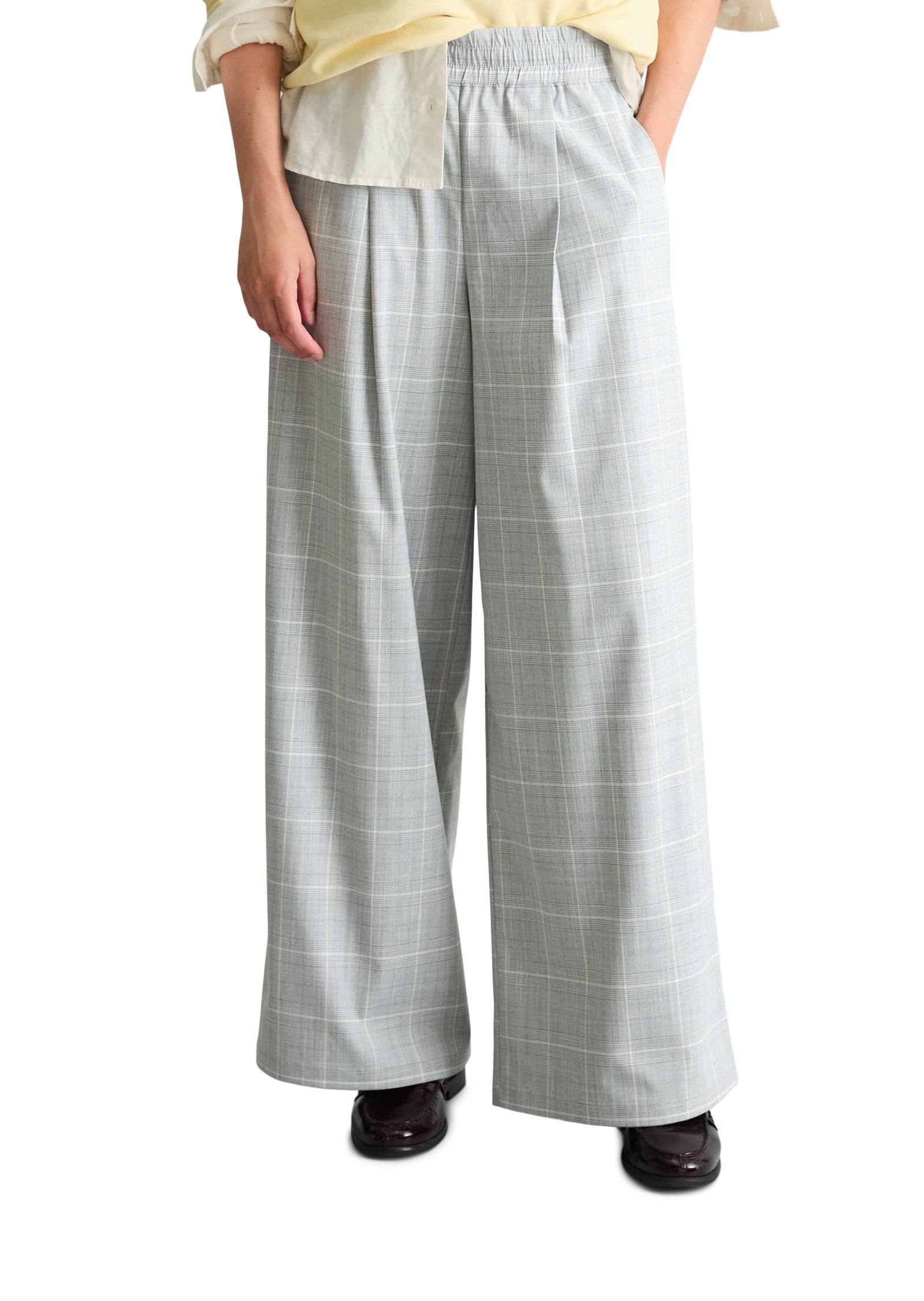 Image of Marc OPolo DENIM Schlupfhose mit Bundfalten, Relaxed Fit