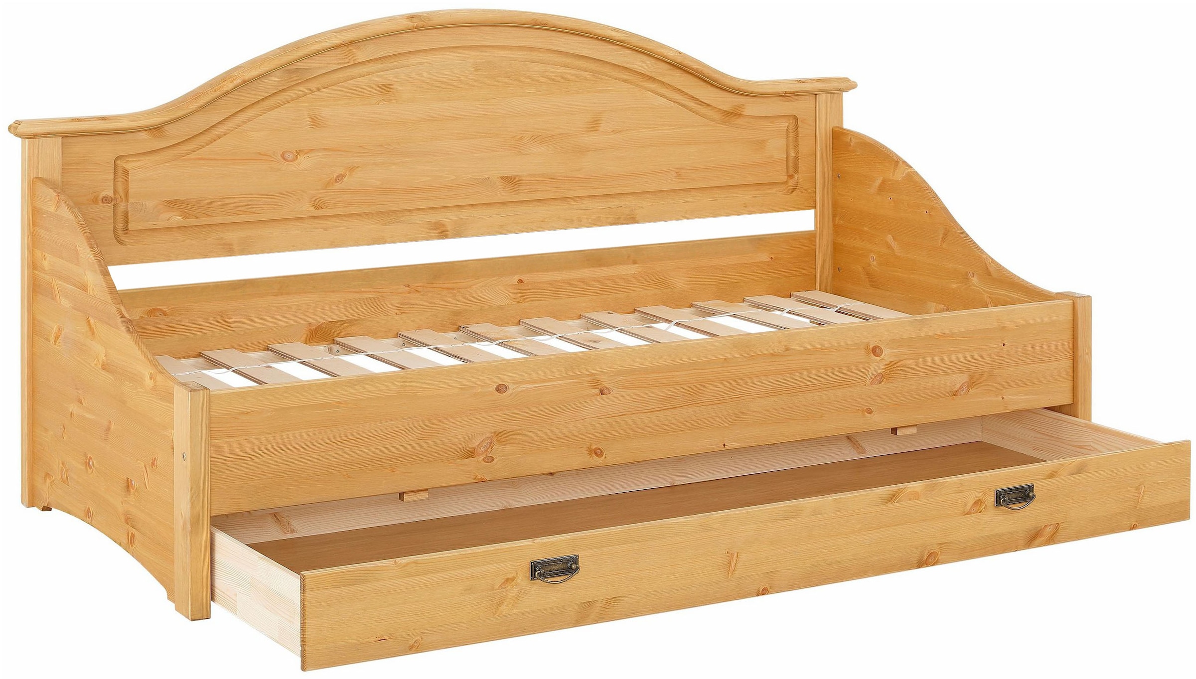 GOODproduct Daybett »Konrad« stabile Konstruktion aus massiver Kiefer, mit Rollrost
