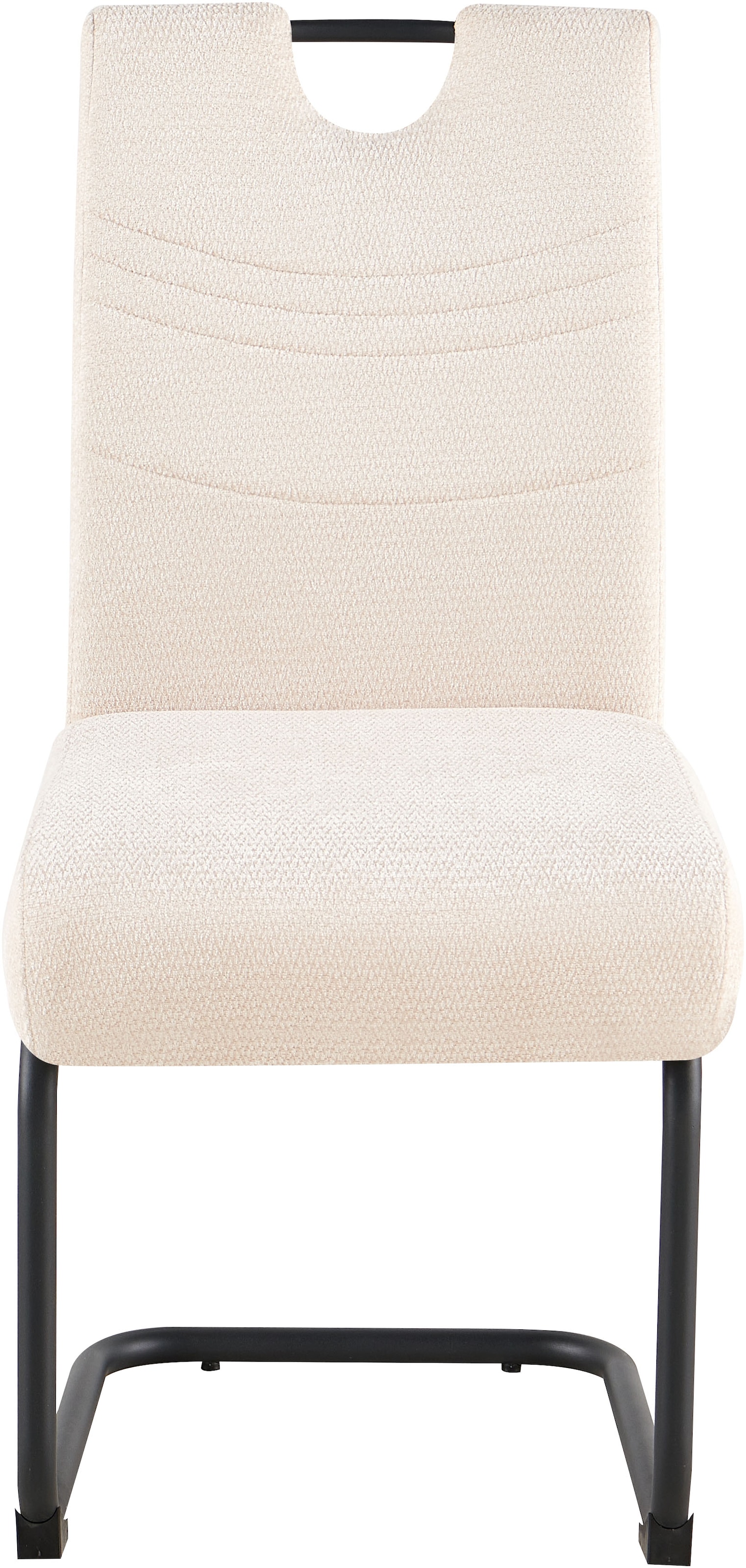 GOODproduct Chaise cantilever »Echo, 2er-Set, Federkern« () 2 cuischaise cantilever confortable avec ressort et poignée, charge maximale 140 kg