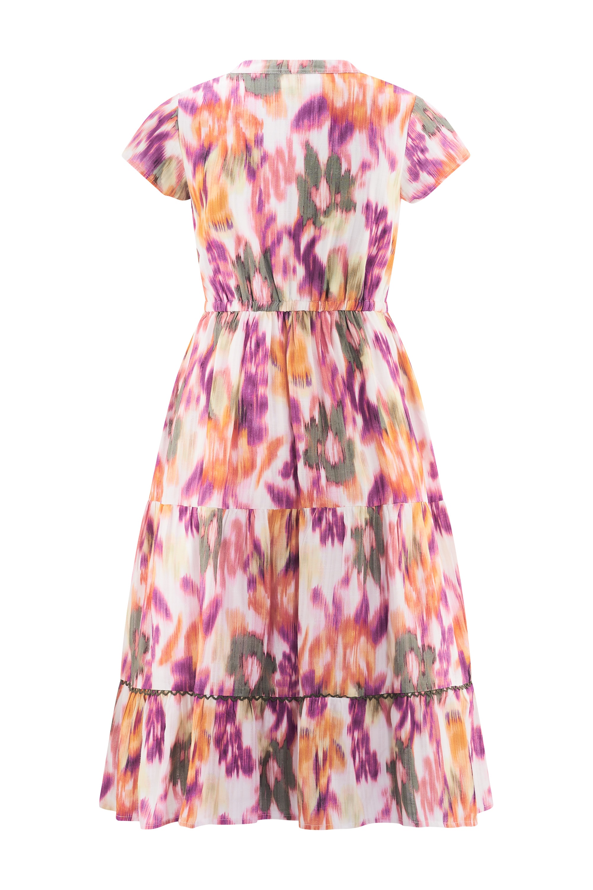 happy girls Robe imprimée mit Volants und dekorativer Bordüre