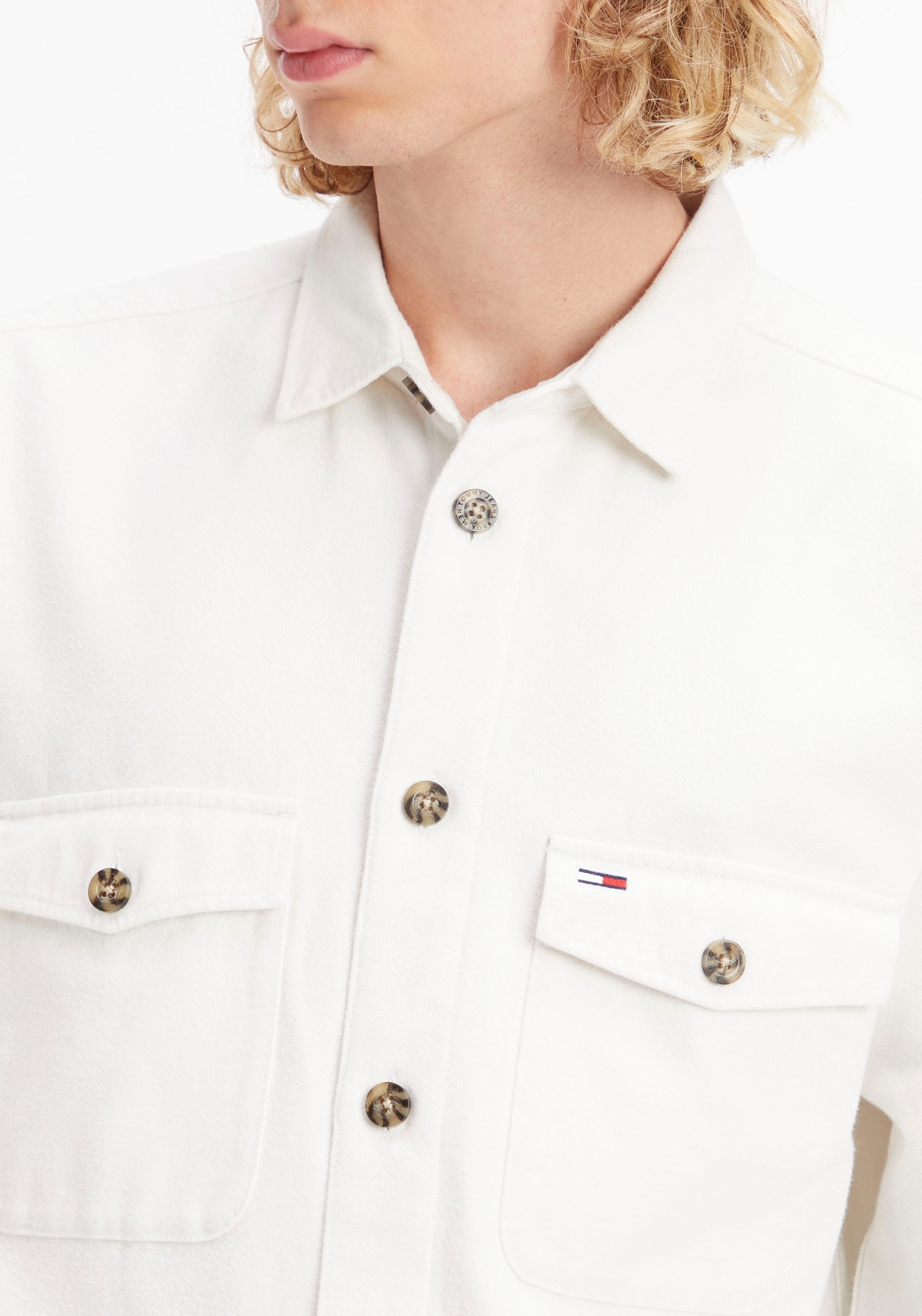 Tommy Jeans Langarmhemd »TJM SOFT CASUAL OVERSHIRT«
