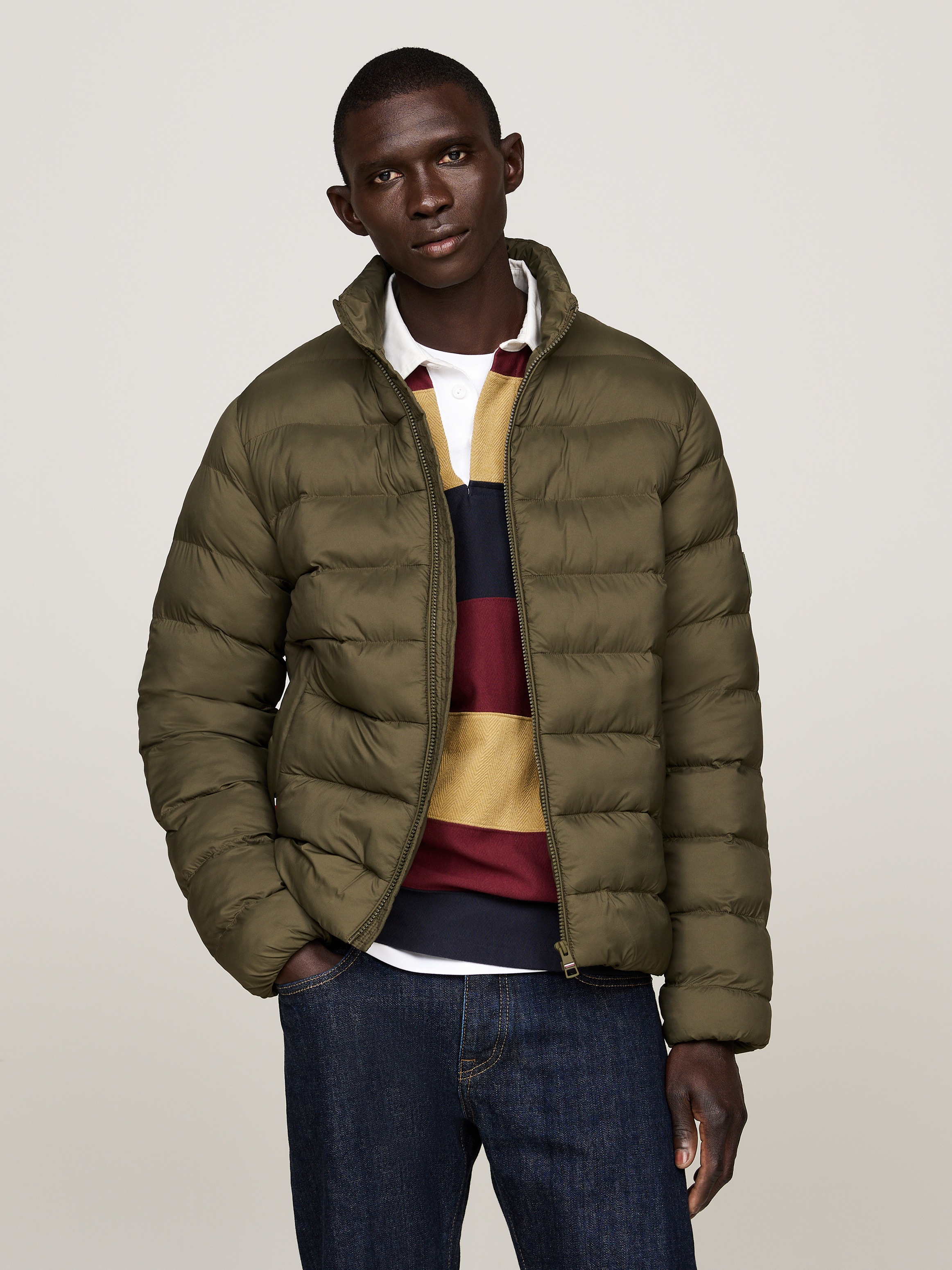 Tommy Hilfiger Steppjacke »MID WEIGHT STAND COLLAR JACKET«