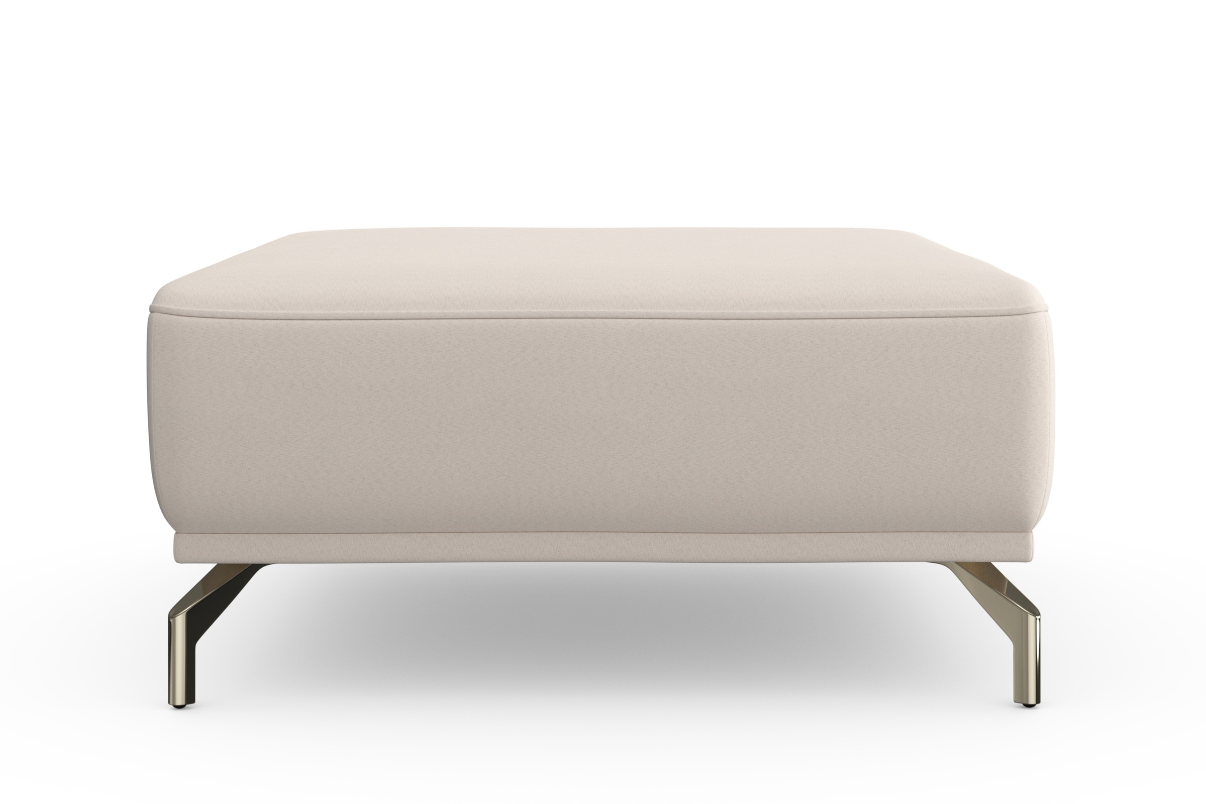 sit&more Hocker »Bailando«, mit Federkern und satinierten Nickelfüssen