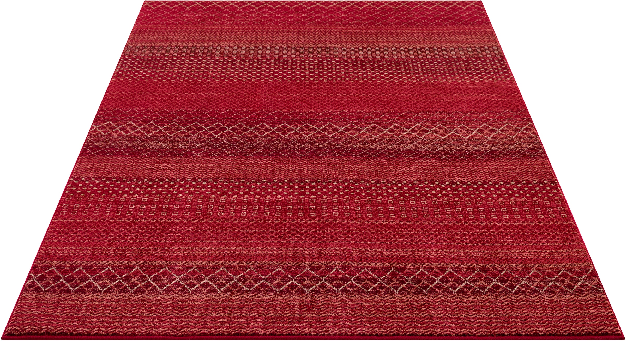 Teppich »Wisconsin«, rechteckig, Boho-Look, Berber-Optik, Rauten-Design