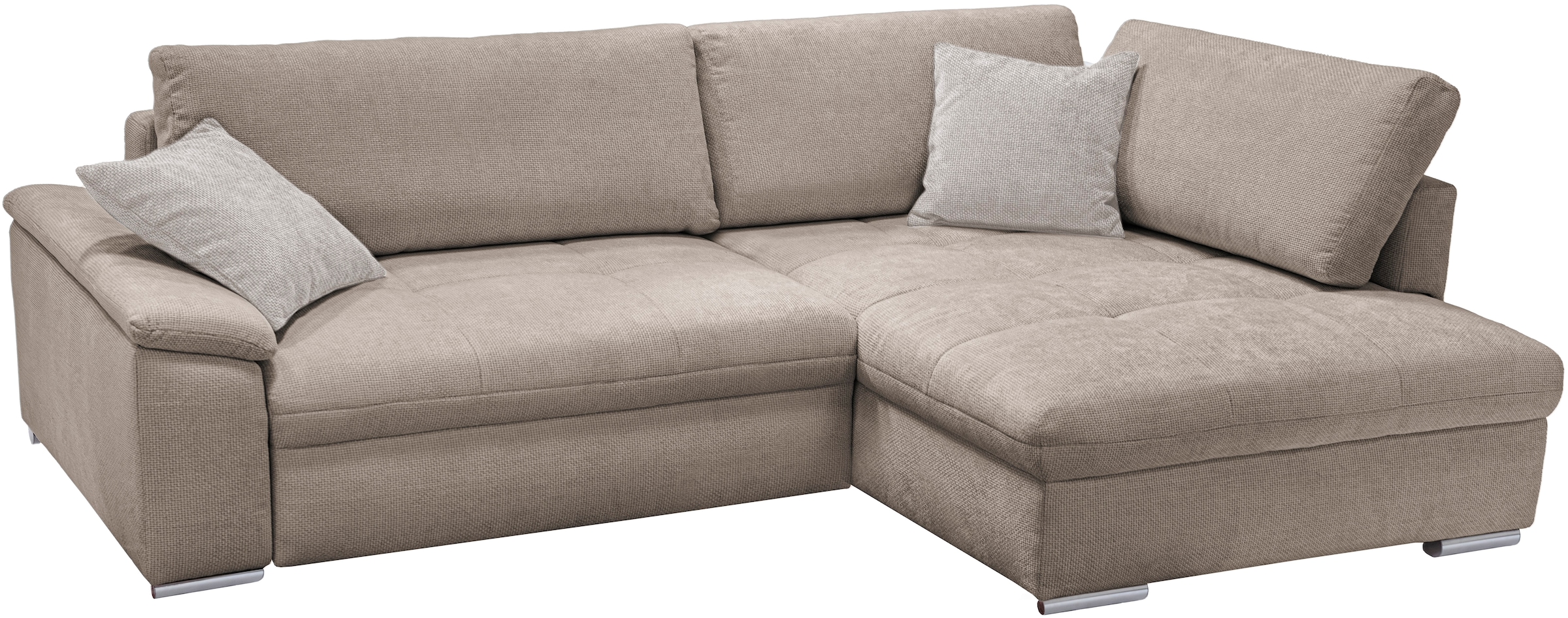 exxpo - sofa fashion Ecksofa »Casa Grande inkl. Bettfunktion, Bettkasten, OTTOs Choice, bequem« L-Form, guter Sitzkomfort, griosse Liegefläche