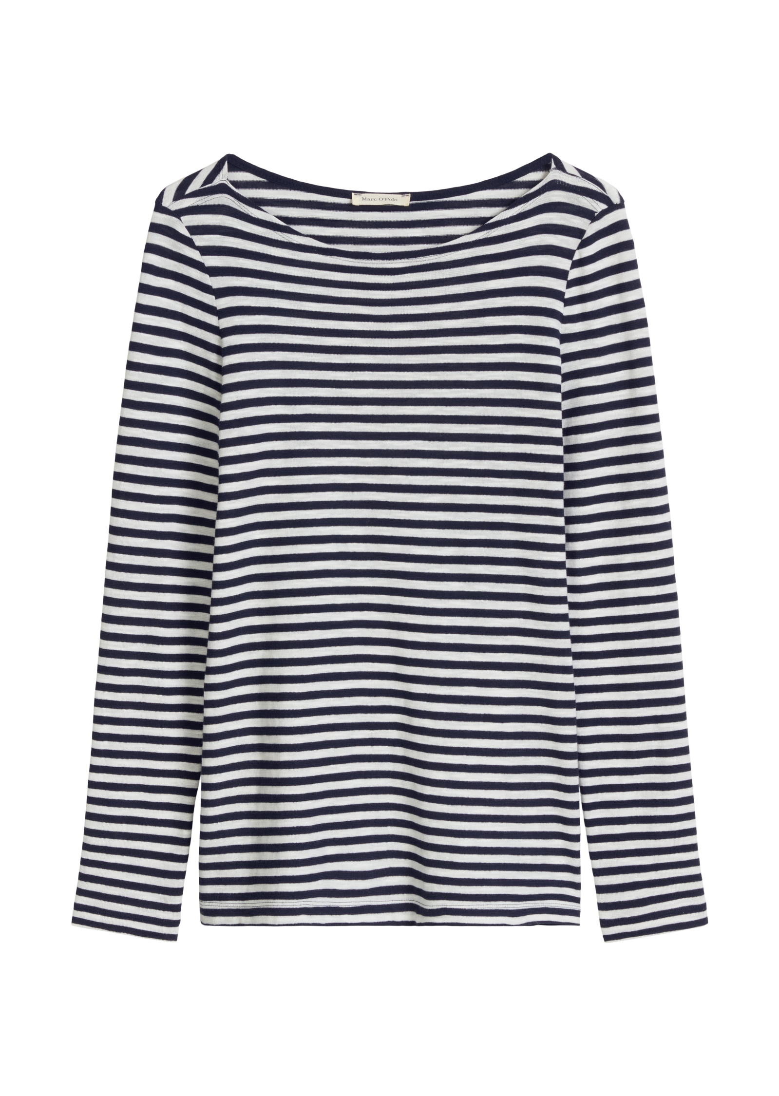 Marc O'Polo T-shirt à manches longues avec encolure légèrement bateau