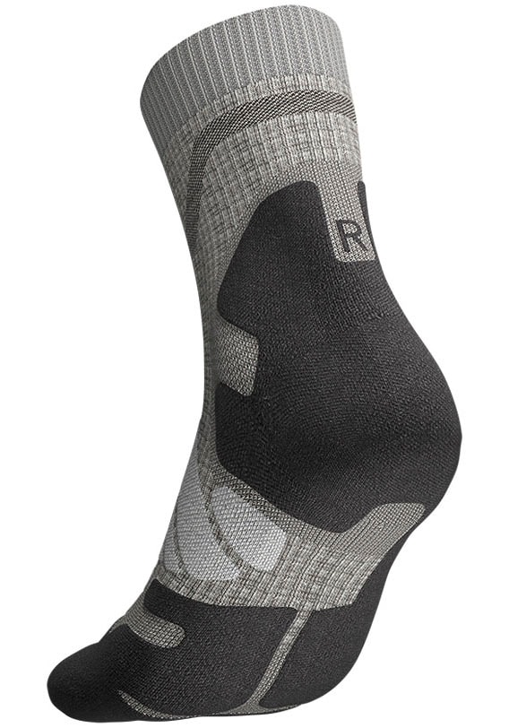 Bauerfeind Chaussettes de sport »Outdoor Merino Mid Cut Socks, Women« avec une forte teneur en laine mérinos, respirant, chaud
