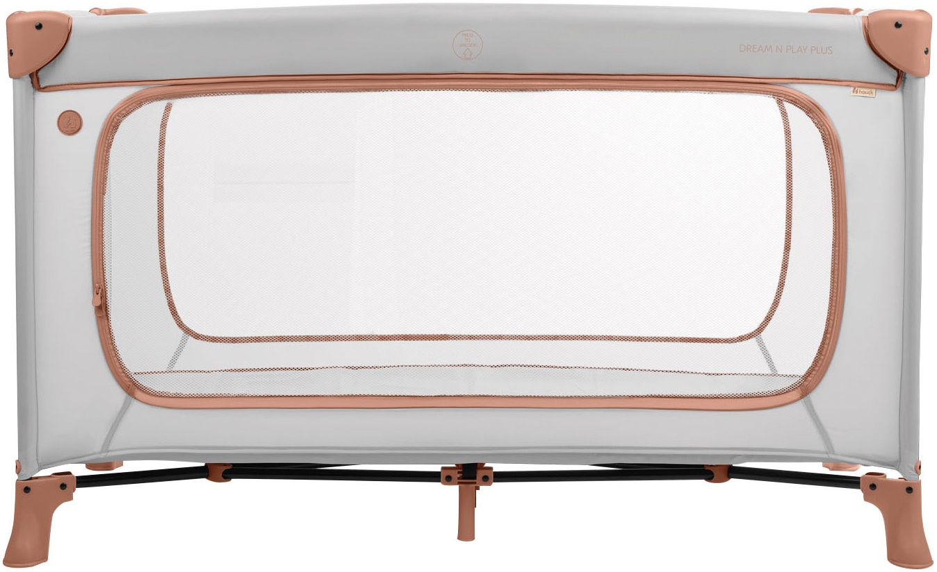Hauck Lit de voyage pour bébé »Dream N Play Plus, Dusty Cork« Vorderausstieg