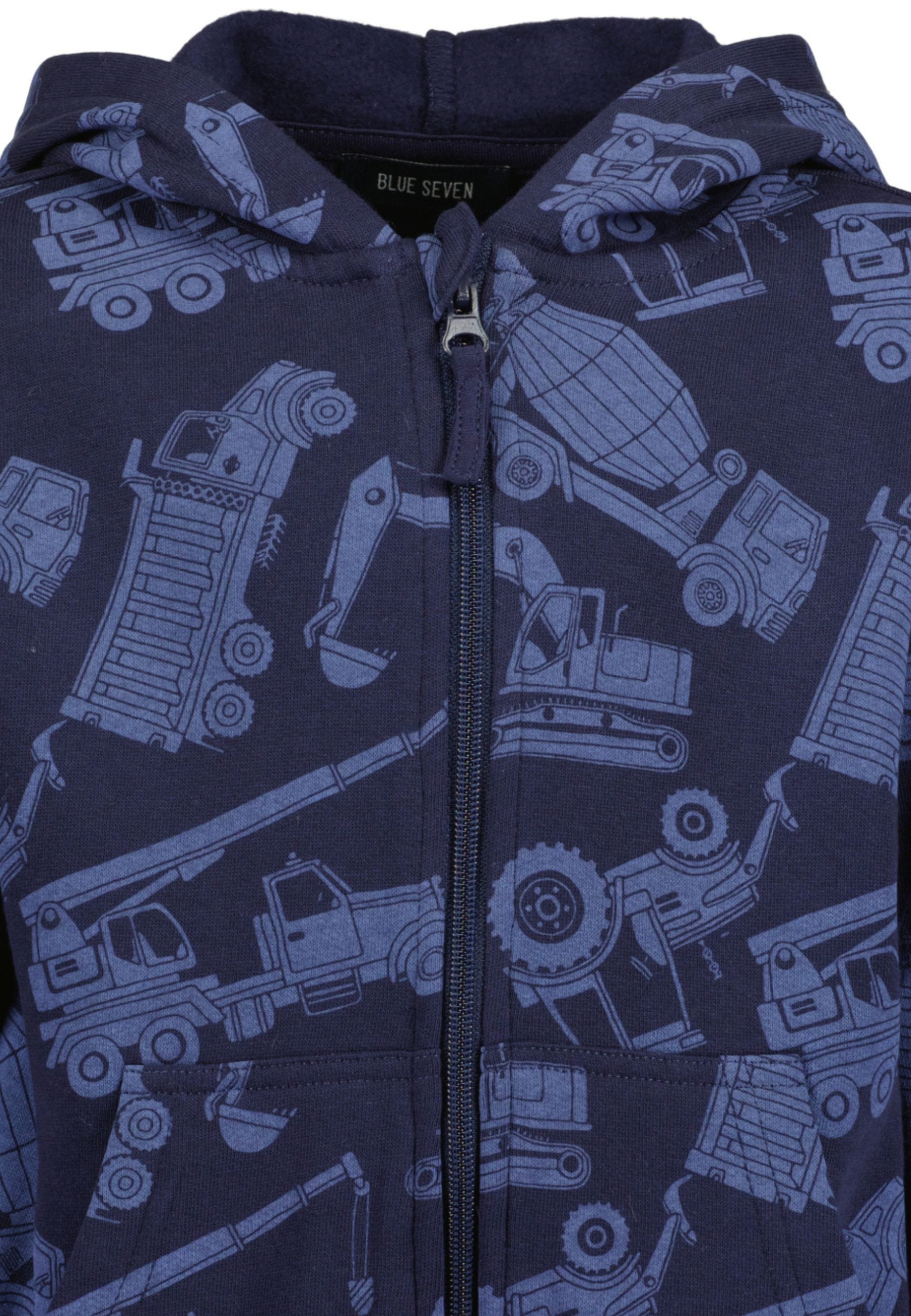 Blue Seven Sweat à capuche Coton, superbe imprimé intégral