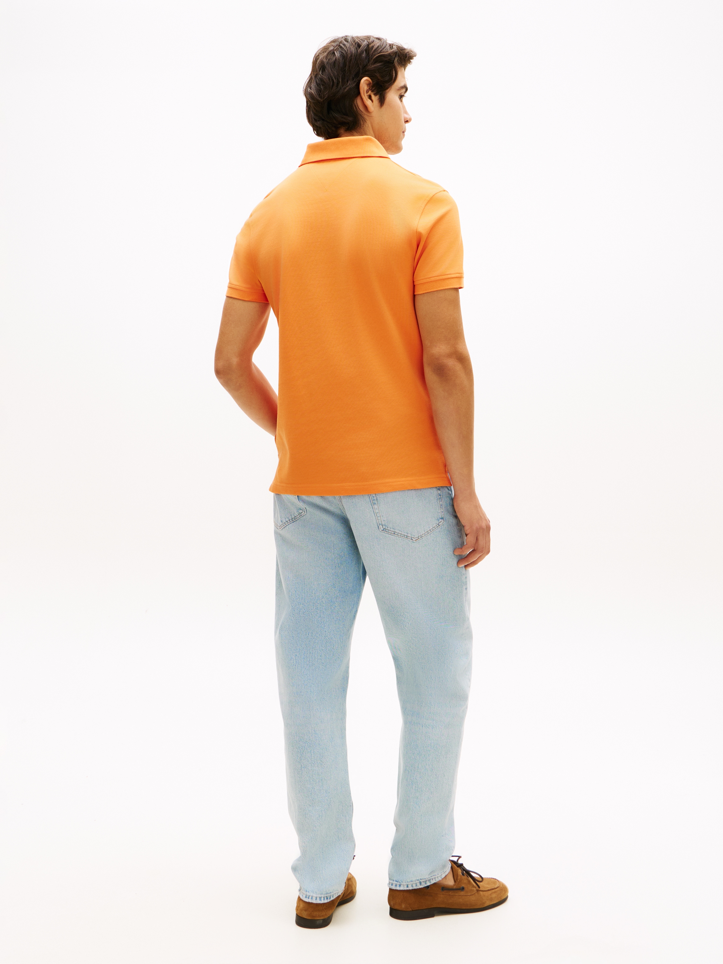 Tommy Hilfiger Polo »1985 SLIM POLO« Markenstickerei, aus Baumwoll-Piqué