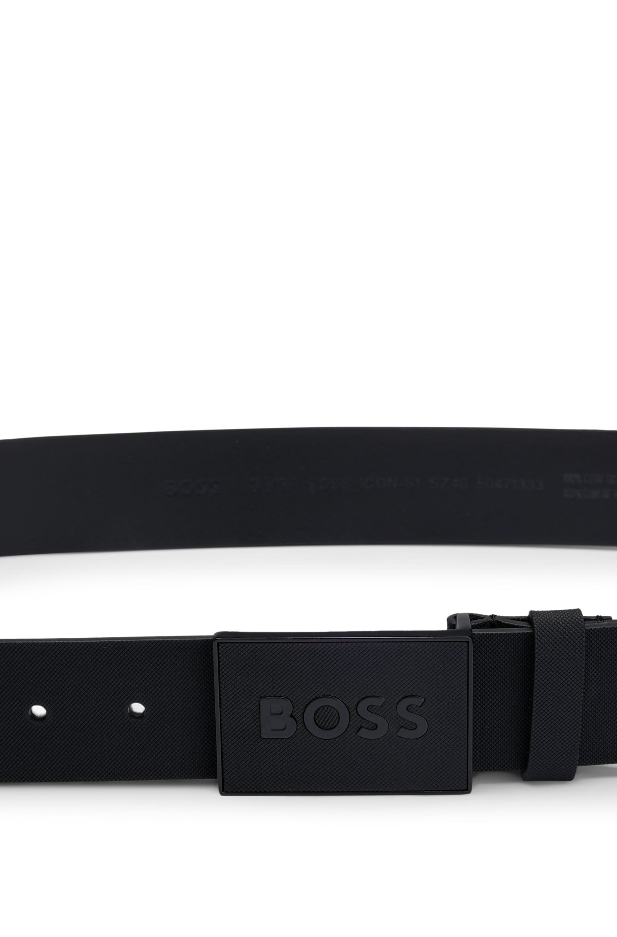 BOSS Ledergürtel »Boss_Icon-S1_Sz40«, mit BOSS-Logo-Prägung auf der Koppelschliesse