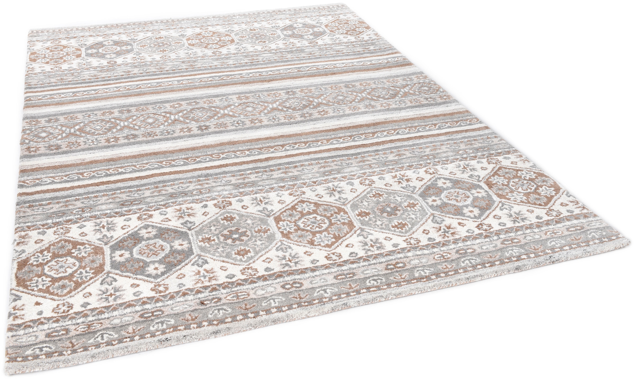Image of THEKO Wollteppich "Royal Shaal - 1719" rechteckig 120 mm Höhe Obermaterial: reine Wolle, handgetuftet, auch als Läufer