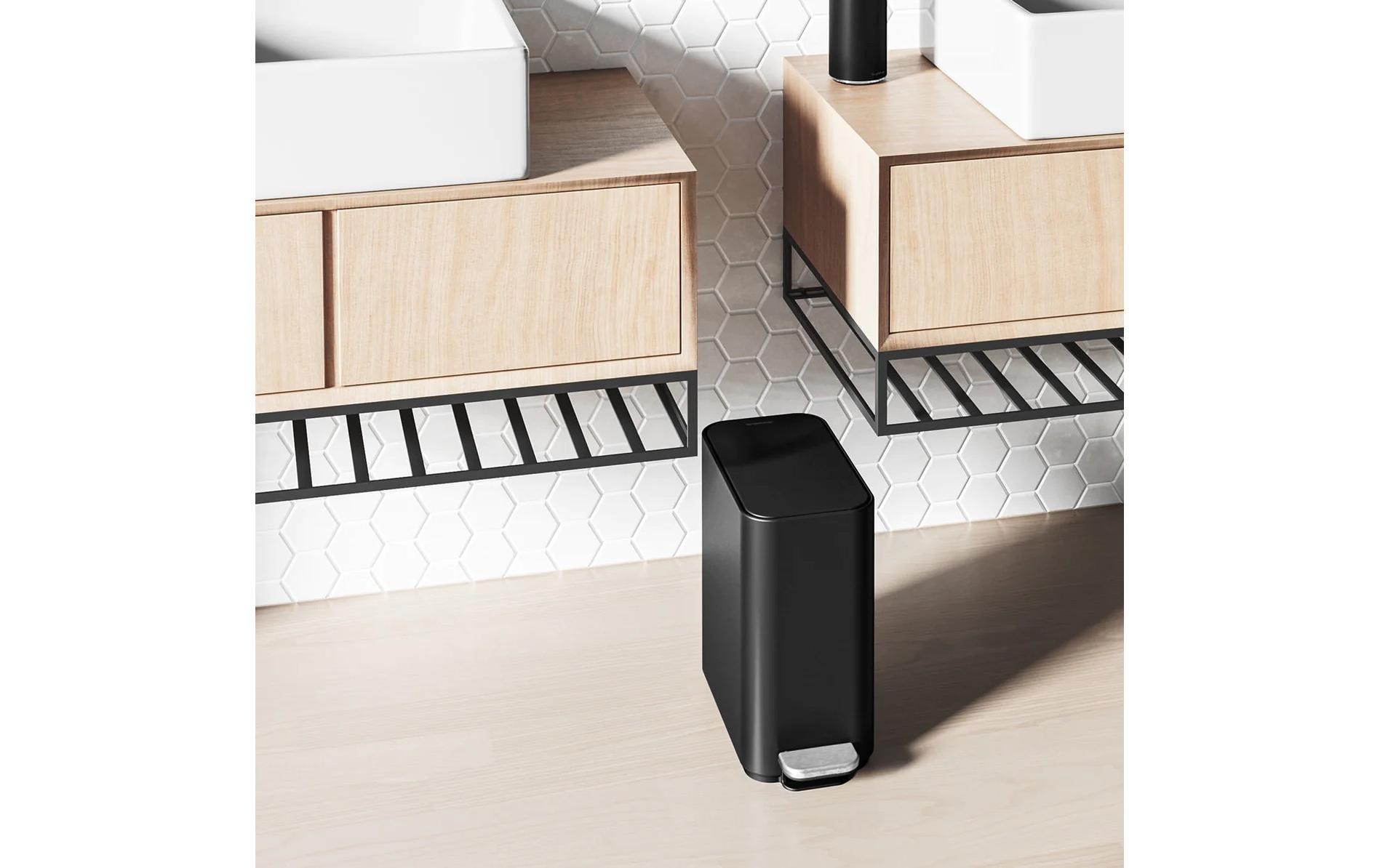 simplehuman Mülleimer »Schwarz matt« 1 Behälter